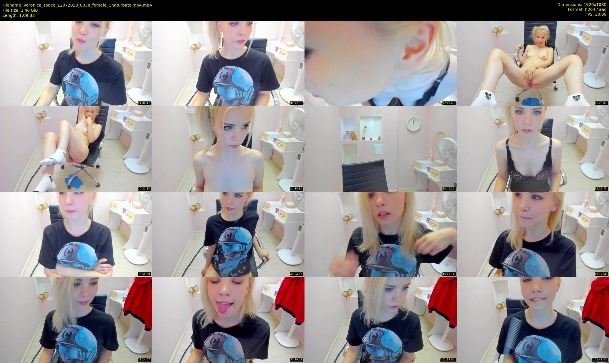 veronica_space — 70 minute Chaturbate female cam show recording, 1080p, Jul 12, 2020