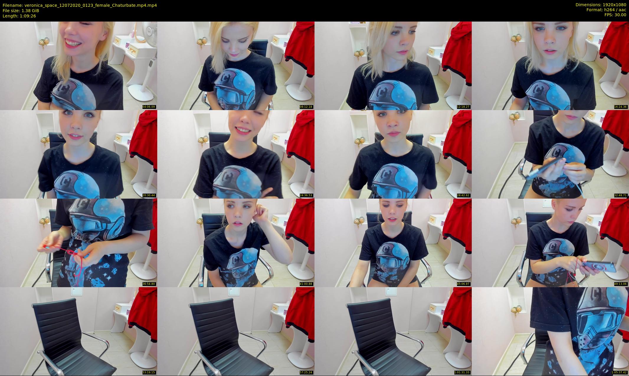 veronica_space — 70 minute Chaturbate female cam show recording, 1080p, Jul 12, 2020