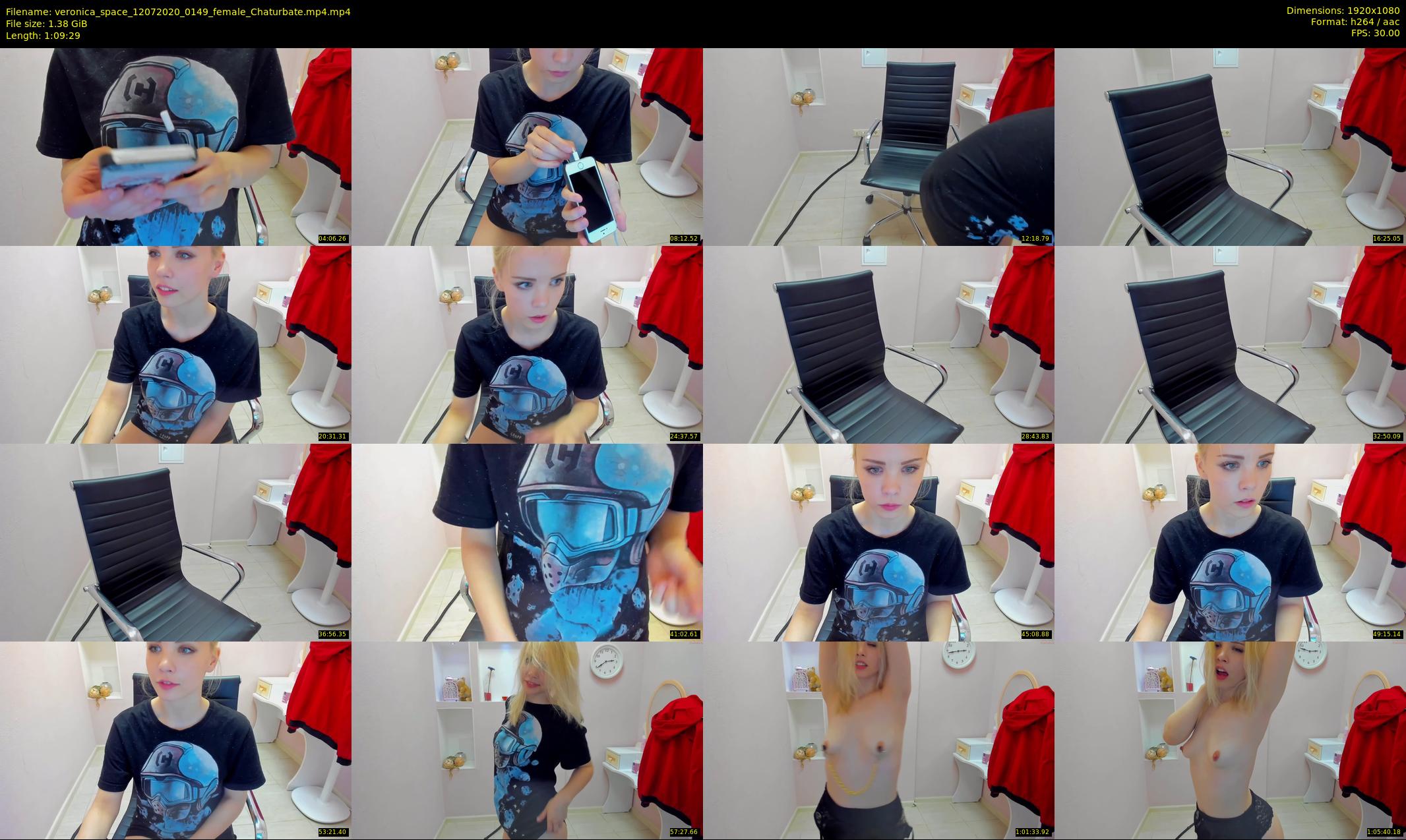 veronica_space — 70 minute Chaturbate female cam show recording, 1080p, Jul 12, 2020