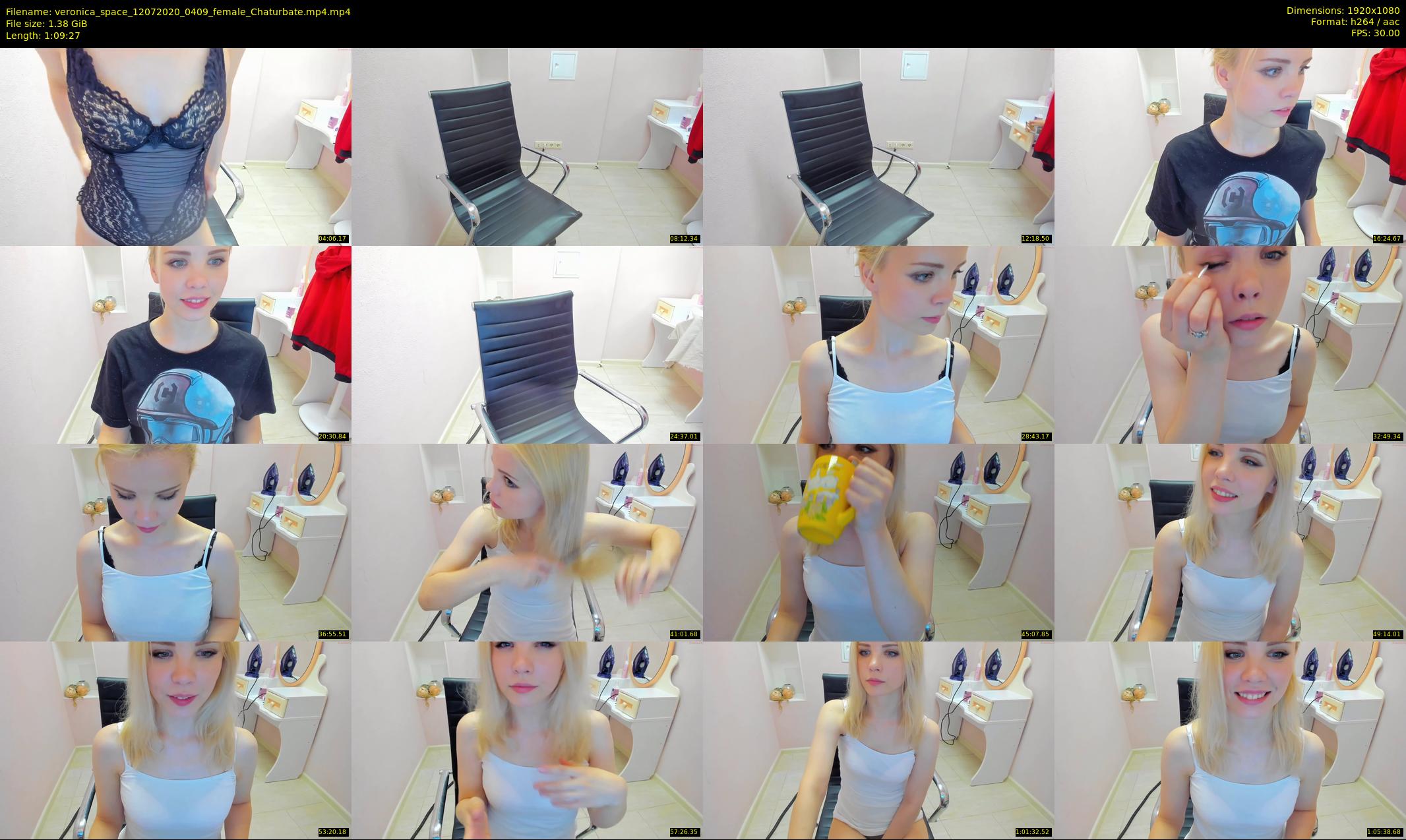 veronica_space — 70 minute Chaturbate female cam show recording, 1080p, Jul 12, 2020