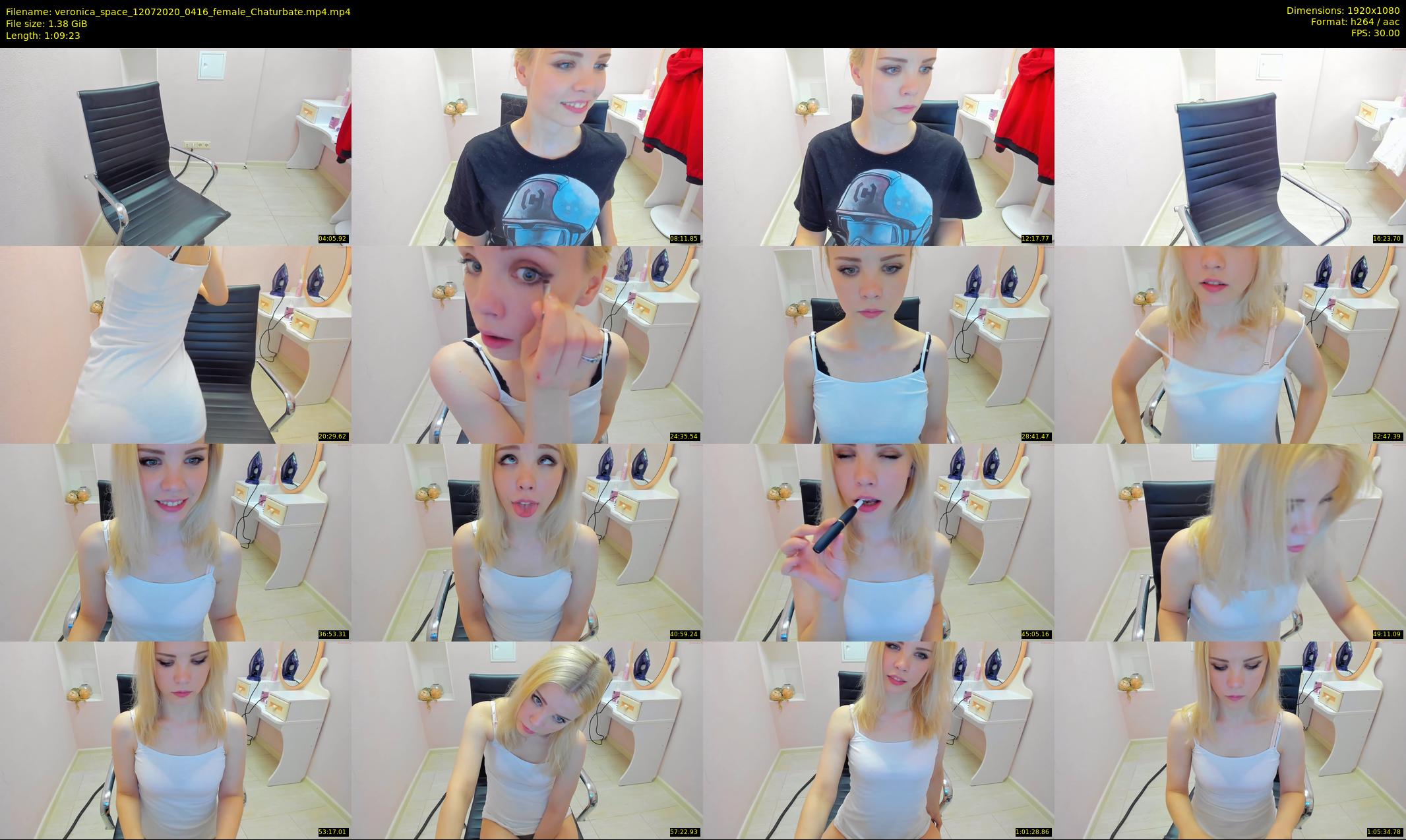 veronica_space — 70 minute Chaturbate female cam show recording, 1080p, Jul 12, 2020