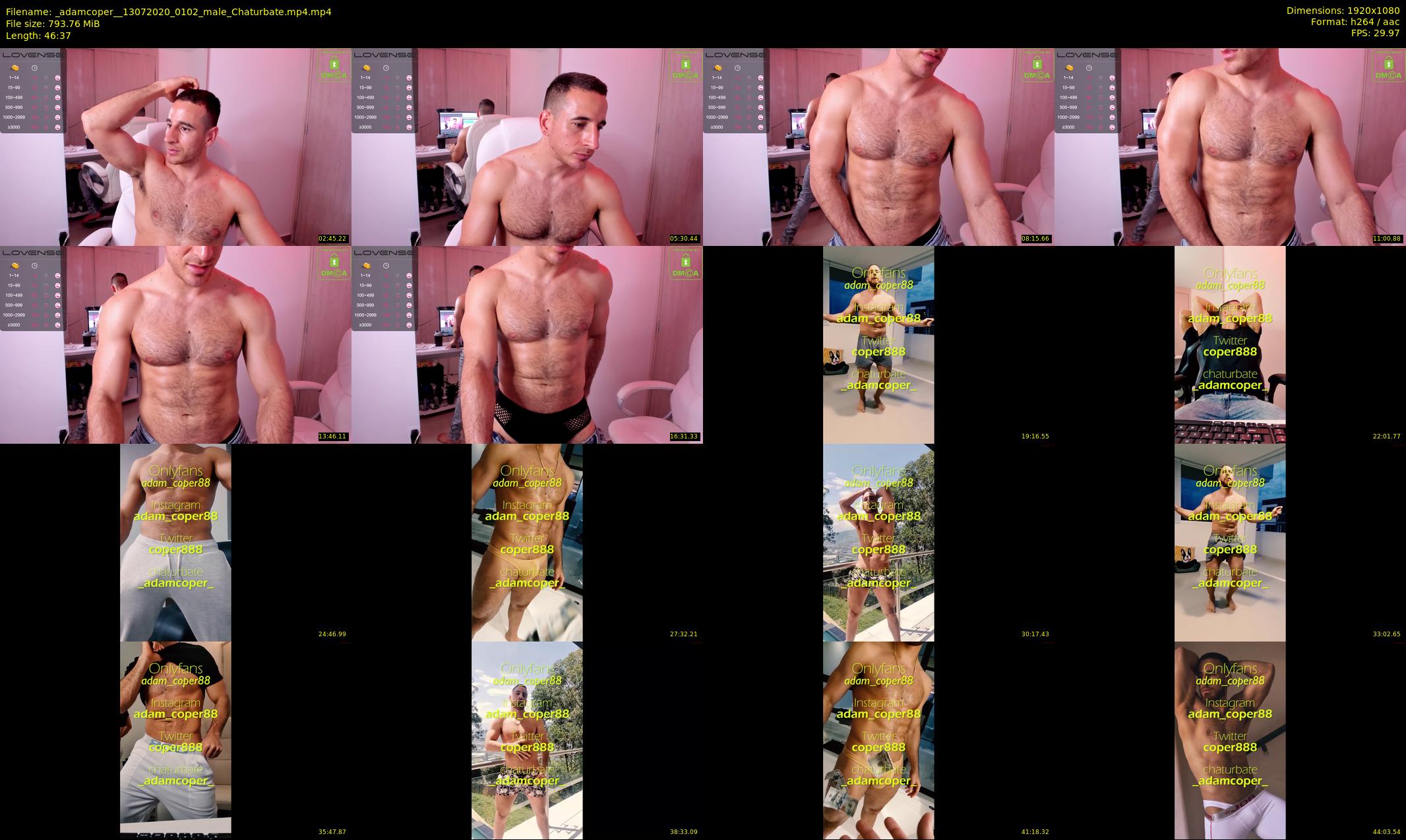 _adamcoper_ — 47 minute Chaturbate male cam show recording, 1080p, Jul 13, 2020