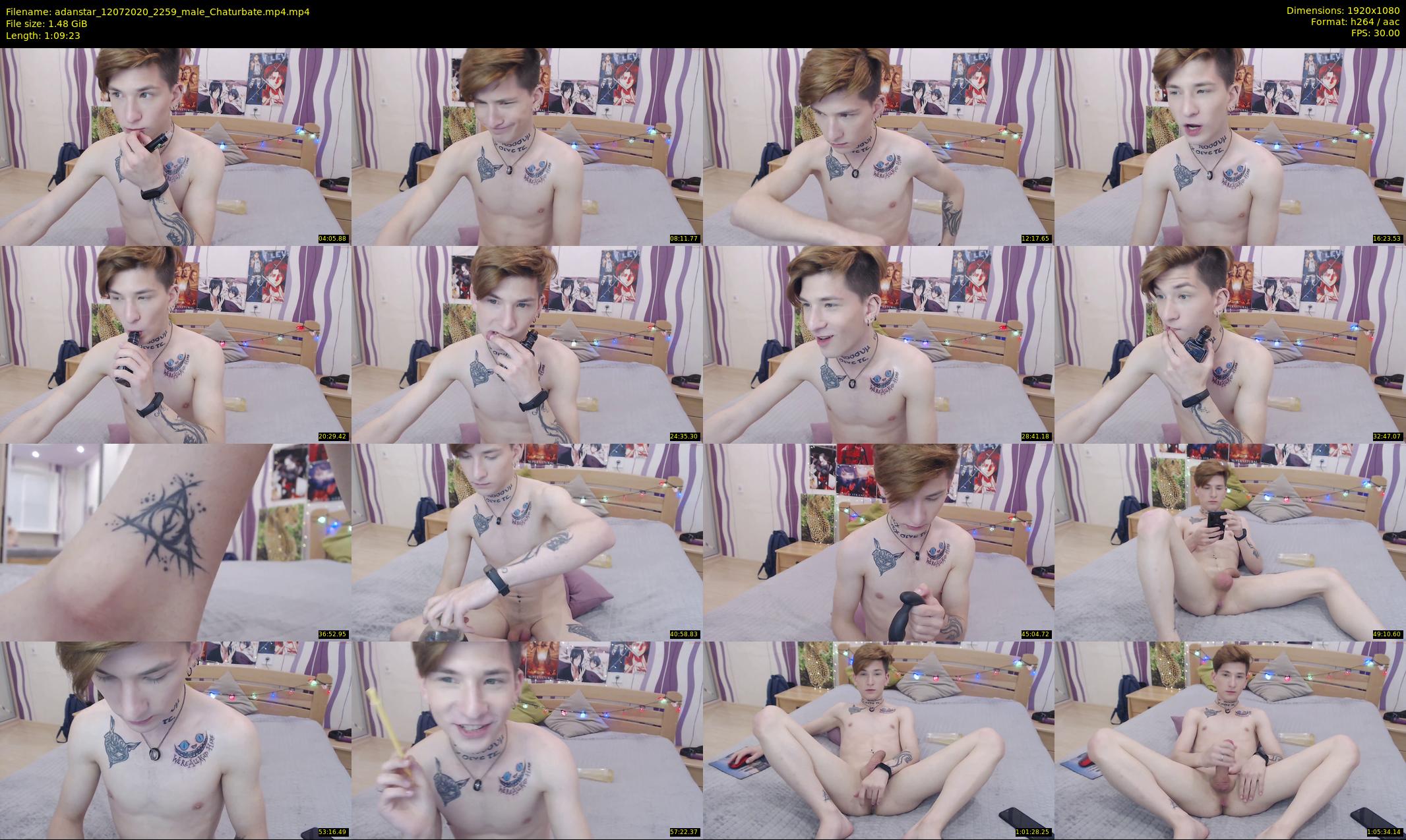 adanstar — 70 minute Chaturbate male cam show recording, 1080p, Jul 12, 2020