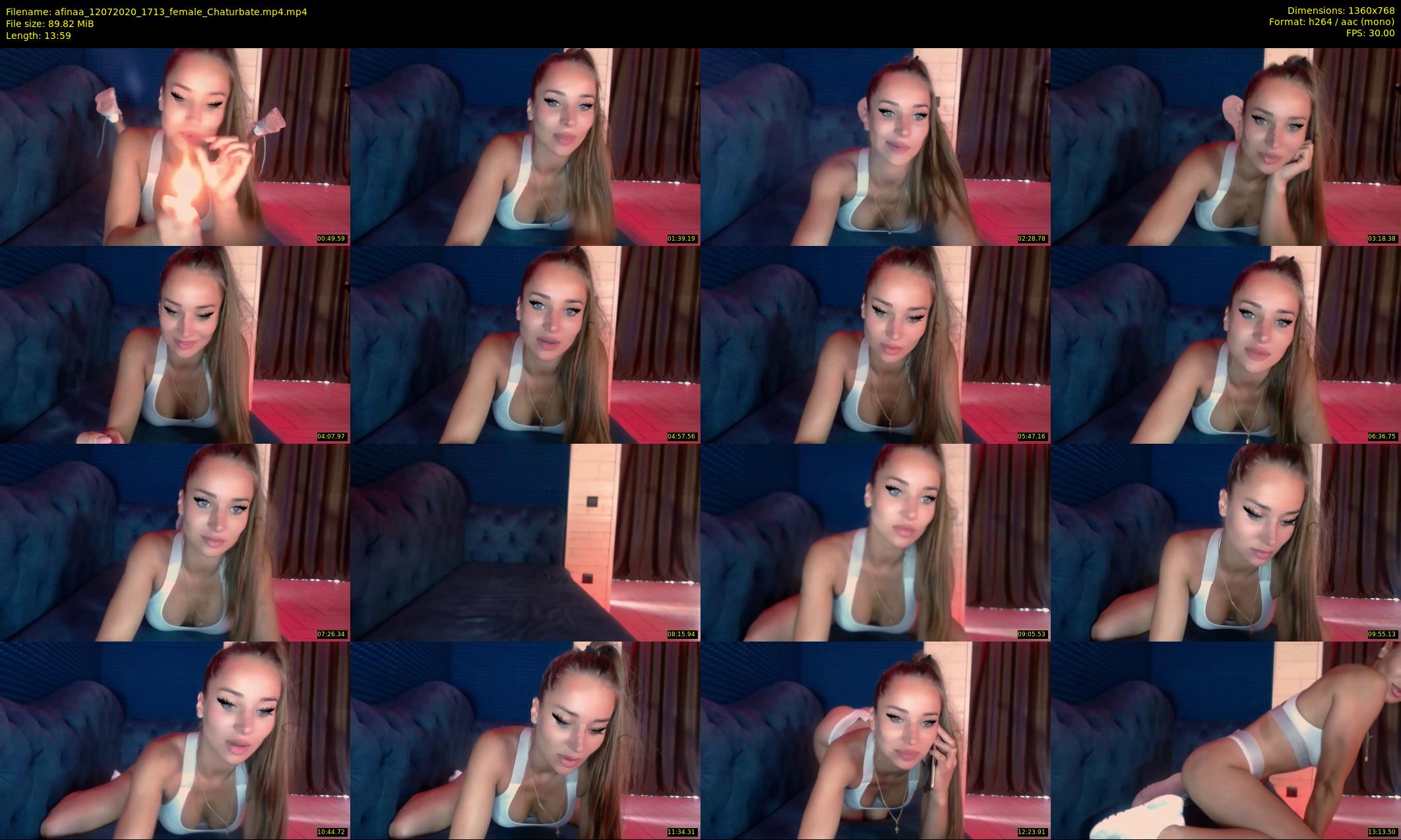 afinaa — 14 minute Chaturbate female cam show recording, 720p, Jul 12, 2020