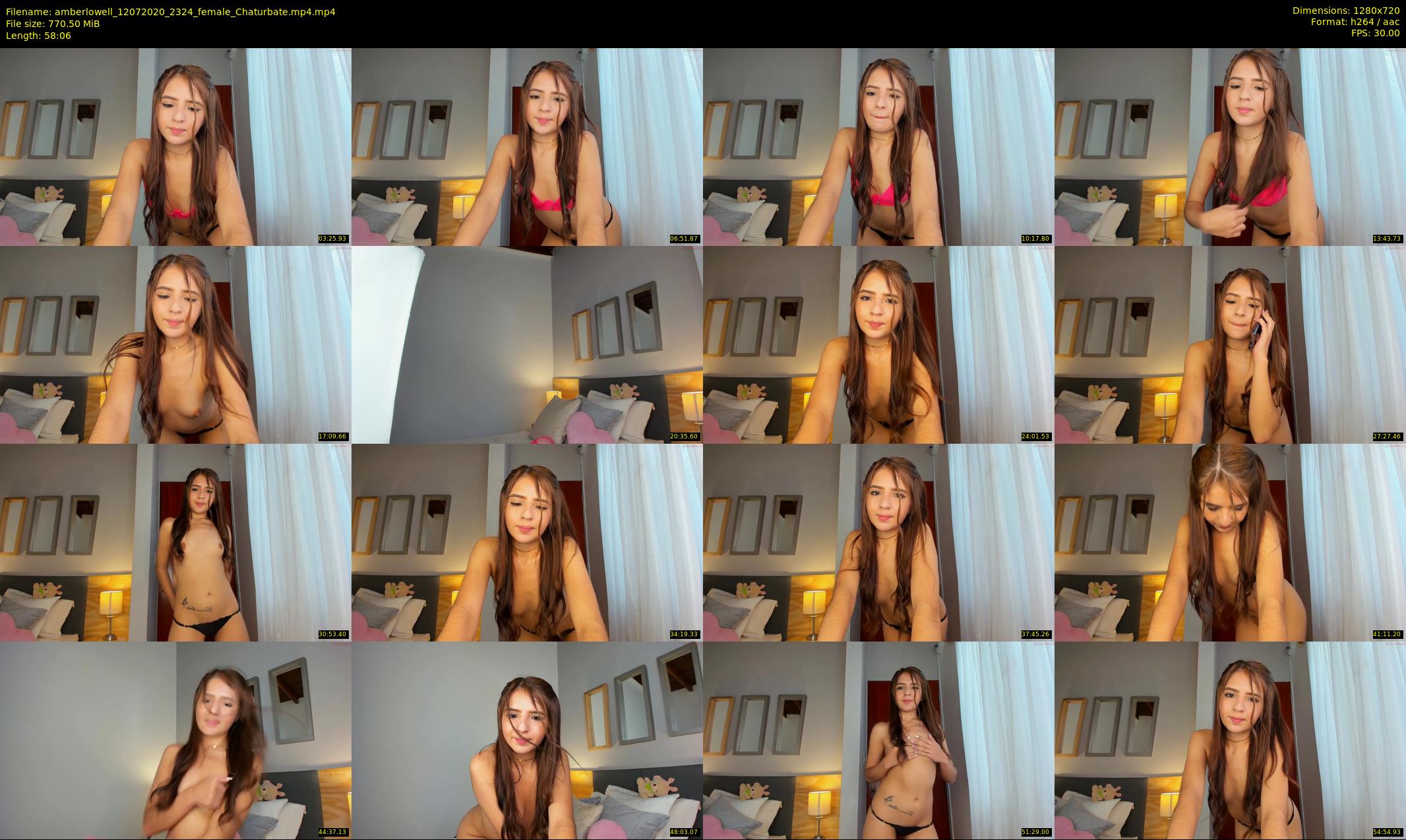 amberlowell — 59 minute Chaturbate female cam show recording, 720p, Jul 12, 2020