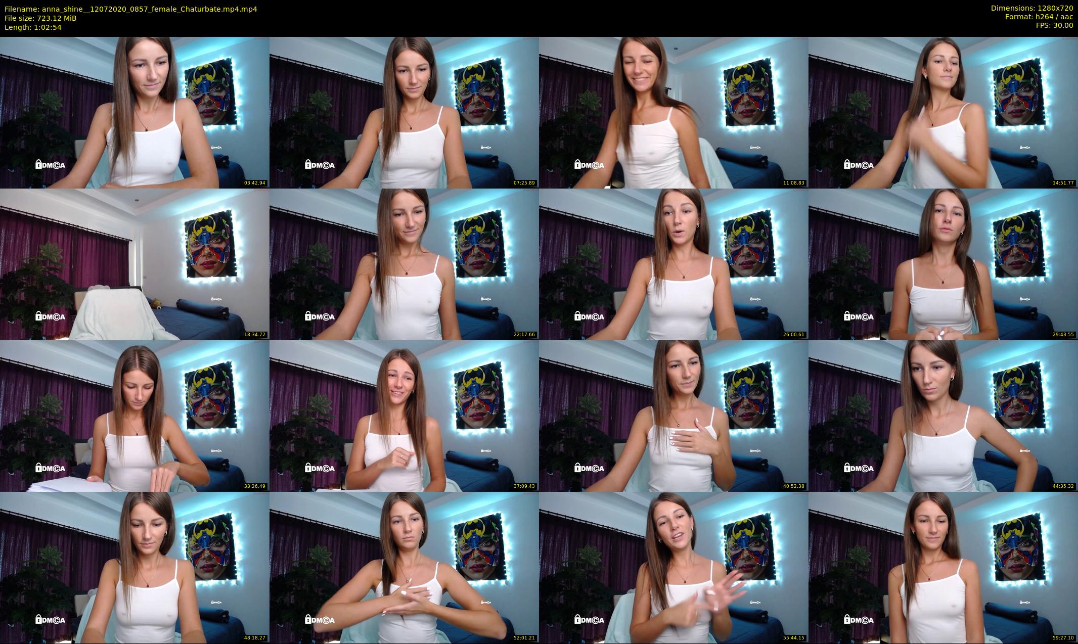 anna_shine_ — 63 minute Chaturbate female cam show recording, 720p, Jul 12, 2020