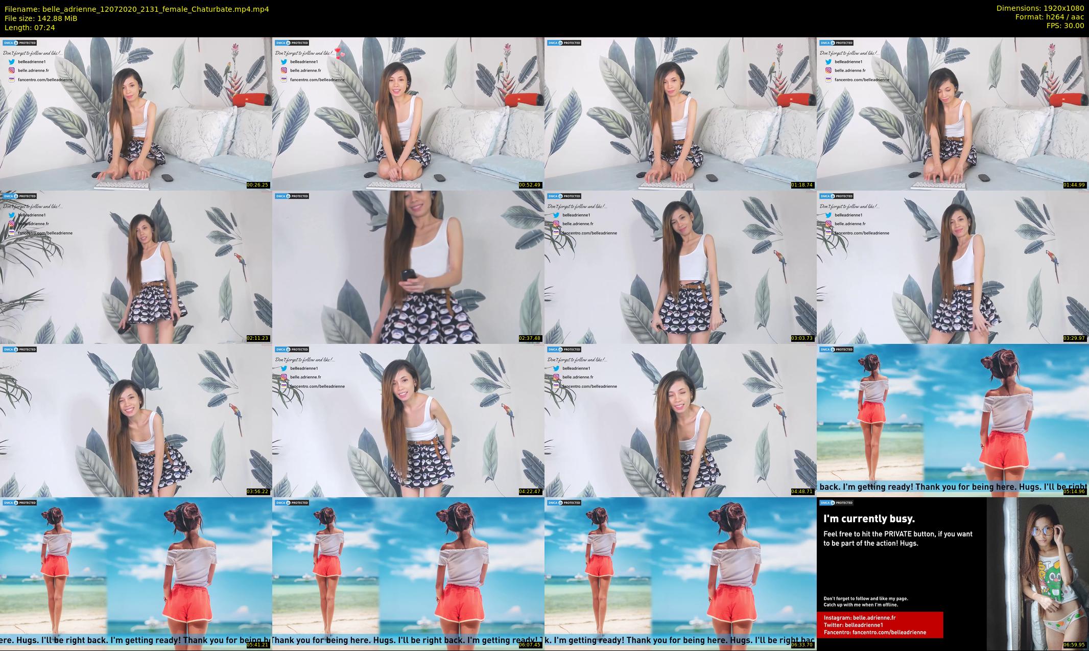 belle_adrienne — 8 minute Chaturbate couple cam show recording, 1080p, Jul 12, 2020