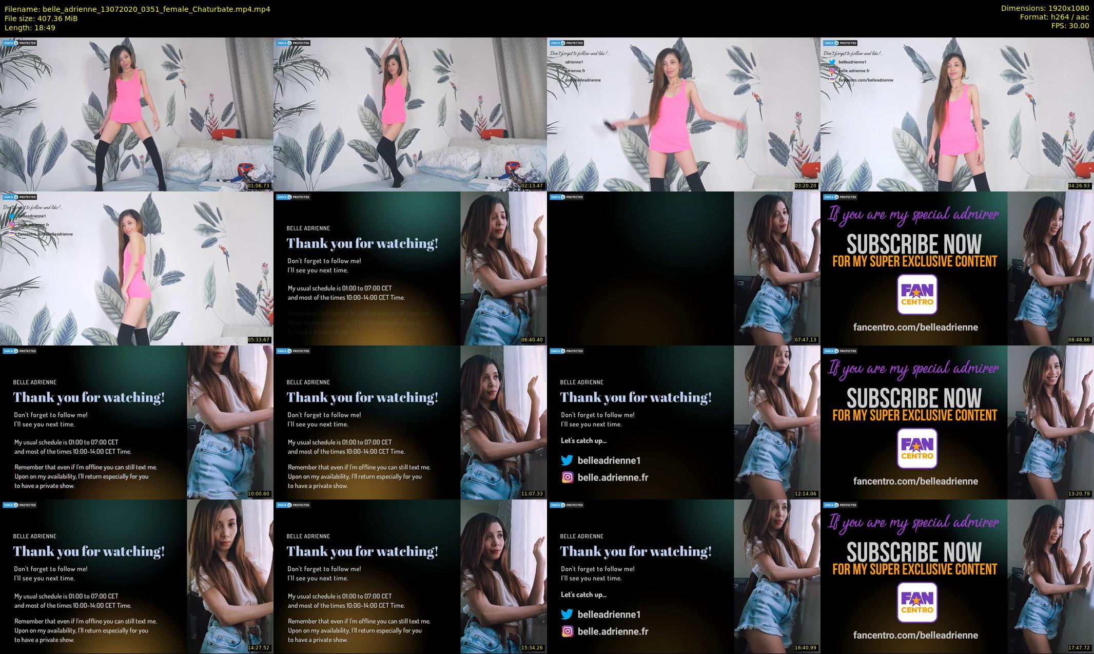 belle_adrienne — 19 minute Chaturbate couple cam show recording, 1080p, Jul 13, 2020