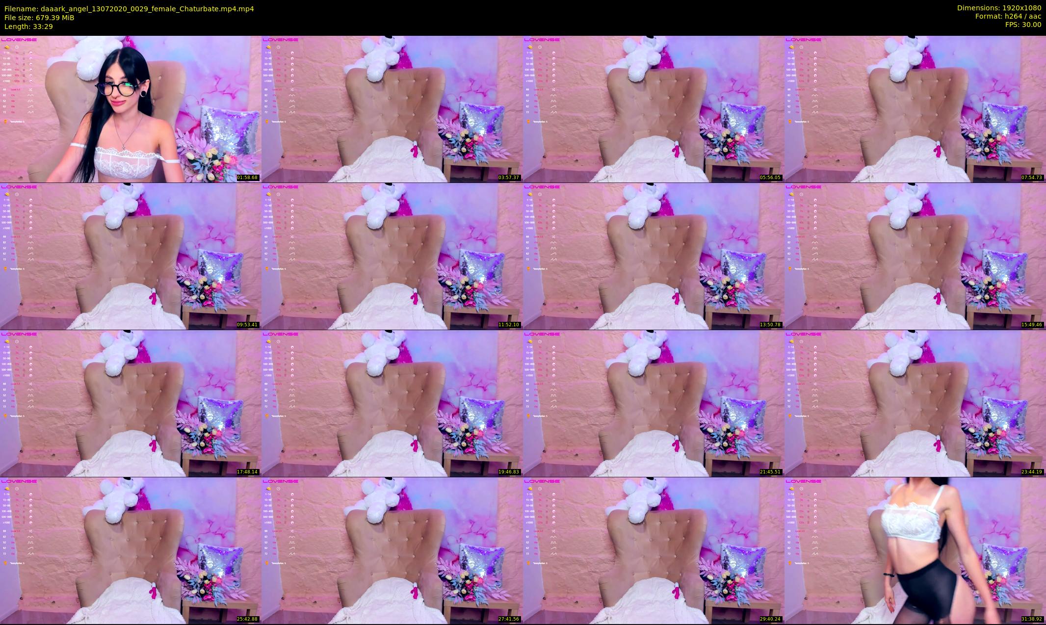 daaark_angel — 34 minute Chaturbate female cam show recording, 1080p, Jul 13, 2020