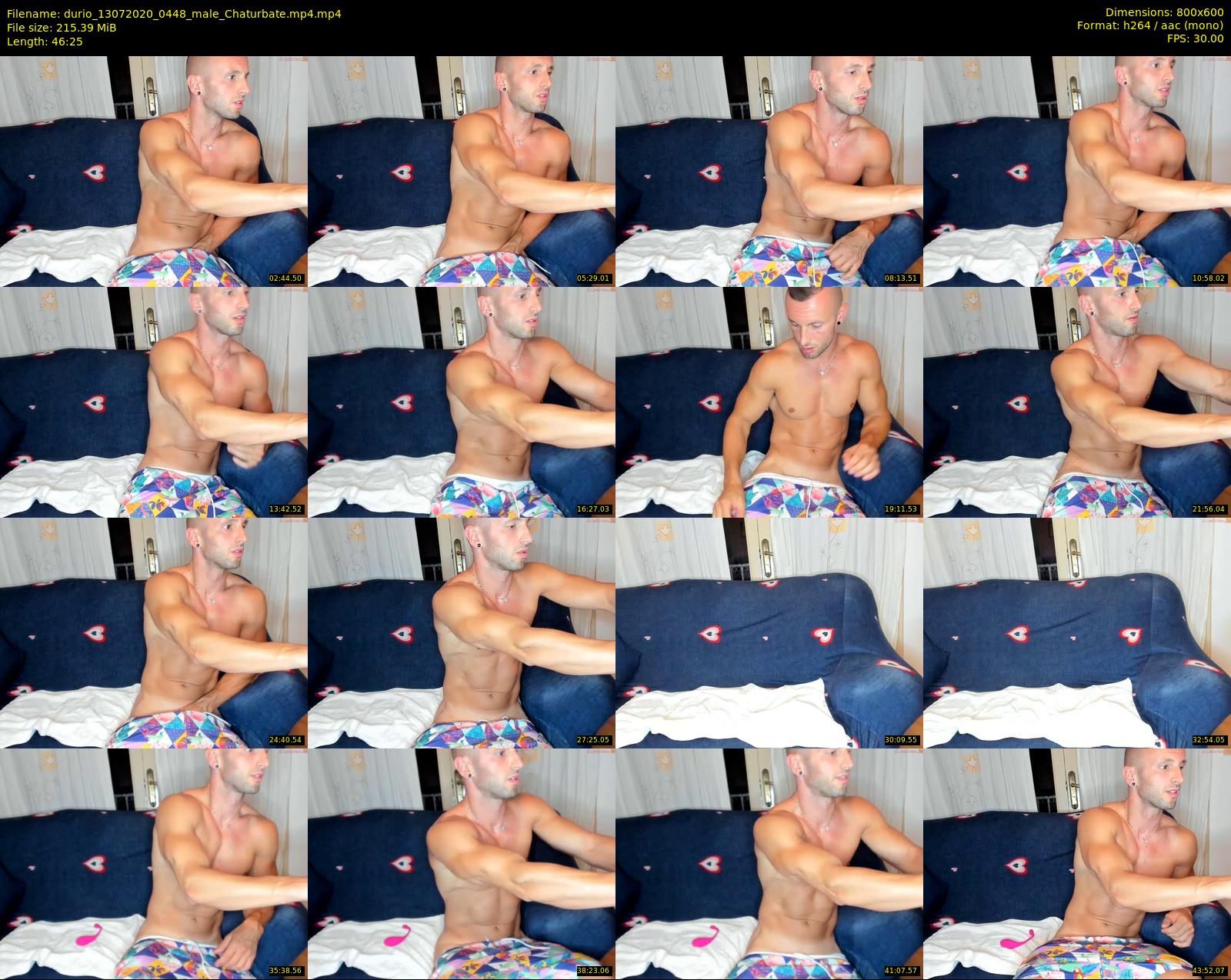 durio — 47 minute Chaturbate male cam show recording, 480p, Jul 13, 2020