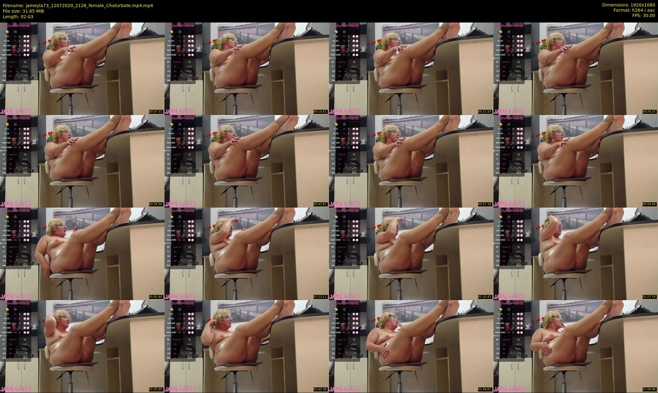 jameyla73 — 3 minute Chaturbate female cam show recording, 1080p, Jul 12, 2020