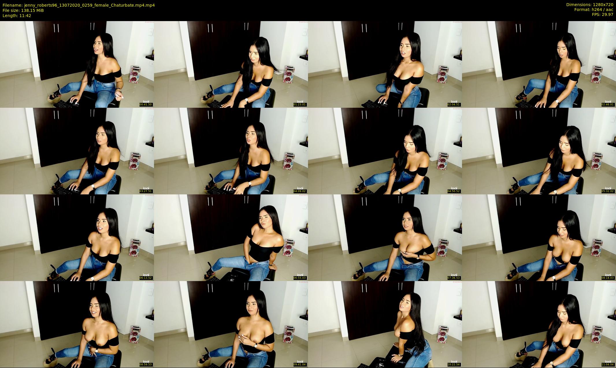 jenny_roberts96 — 12 minute Chaturbate female cam show recording, 720p, Jul 13, 2020