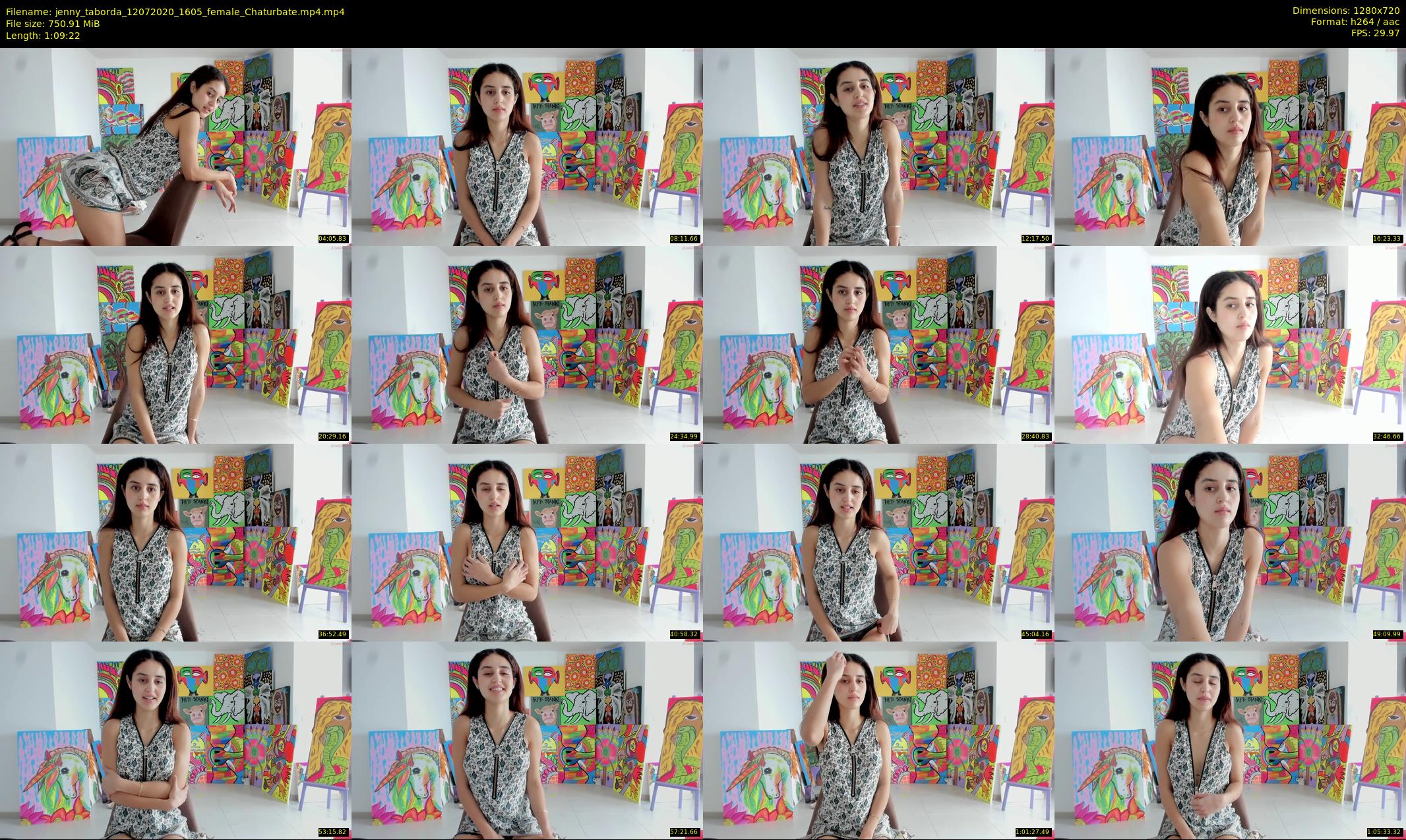 jenny_taborda — 70 minute Chaturbate female cam show recording, 720p, Jul 12, 2020