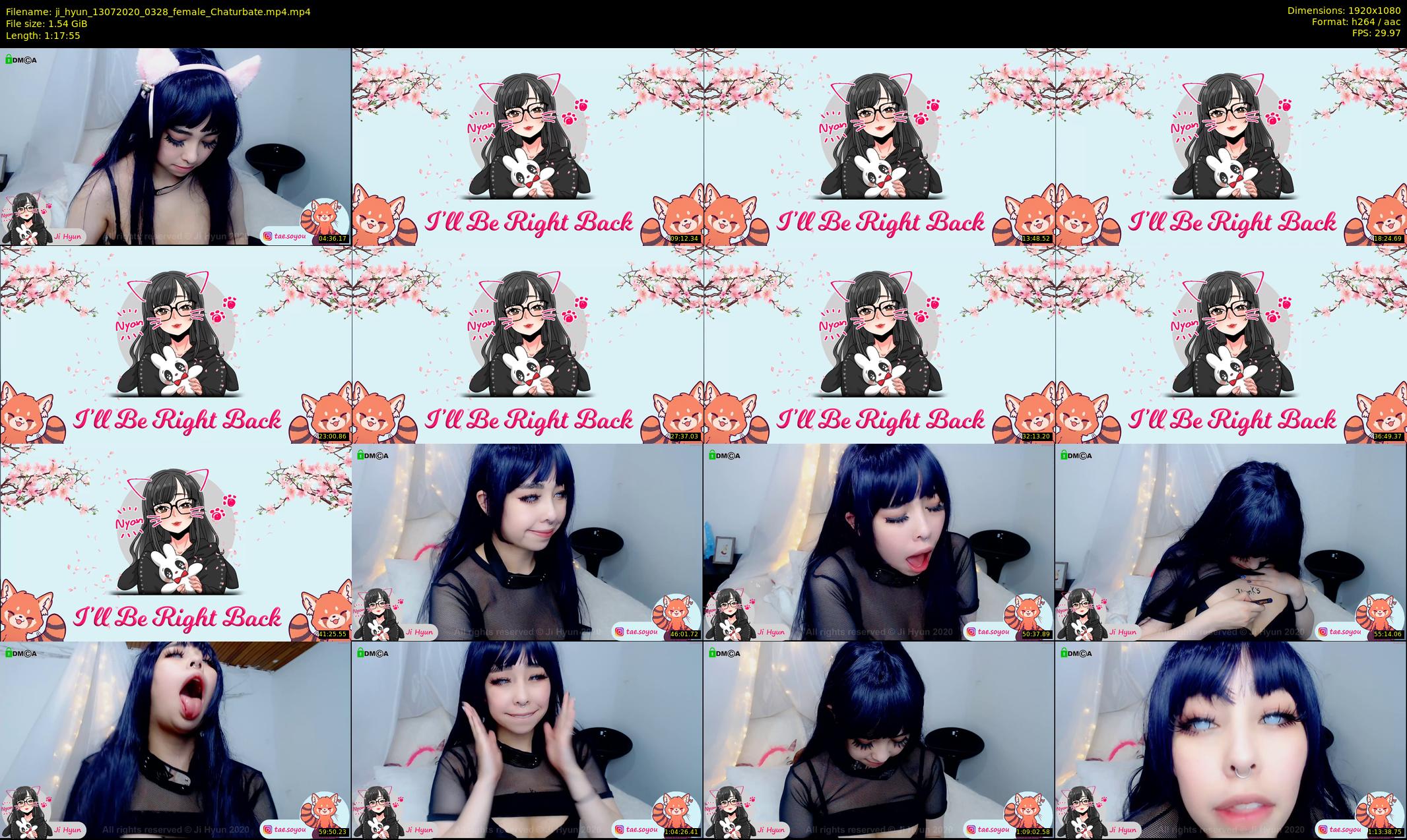 ji_hyun — 78 minute Chaturbate female cam show recording, 1080p, Jul 13, 2020