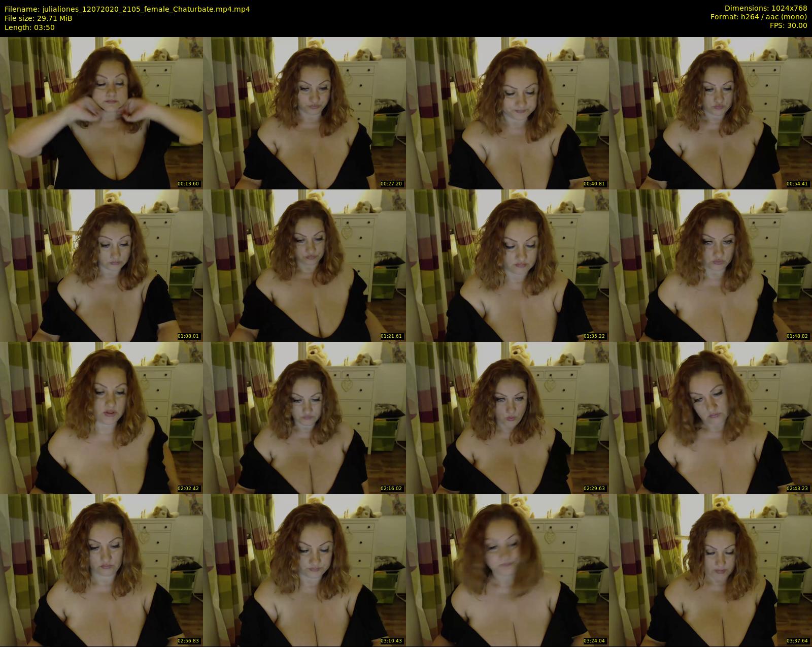 julialiones — 4 minute Chaturbate female cam show recording, 720p, Jul 12, 2020