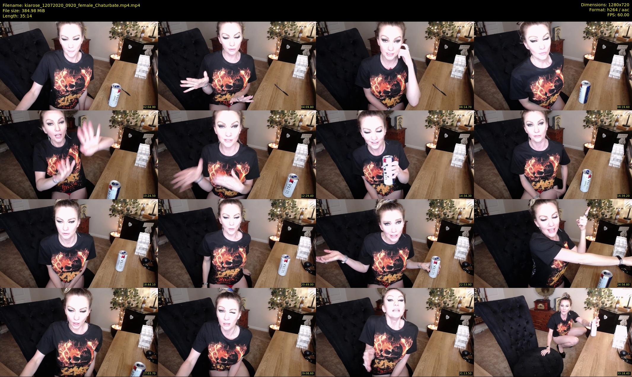 kiarose — 36 minute Chaturbate female cam show recording, 720p, Jul 12, 2020