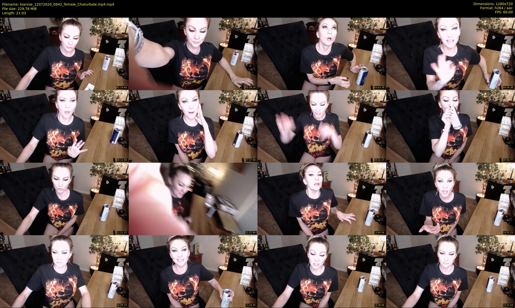 kiarose — 22 minute Chaturbate female cam show recording, 720p, Jul 12, 2020