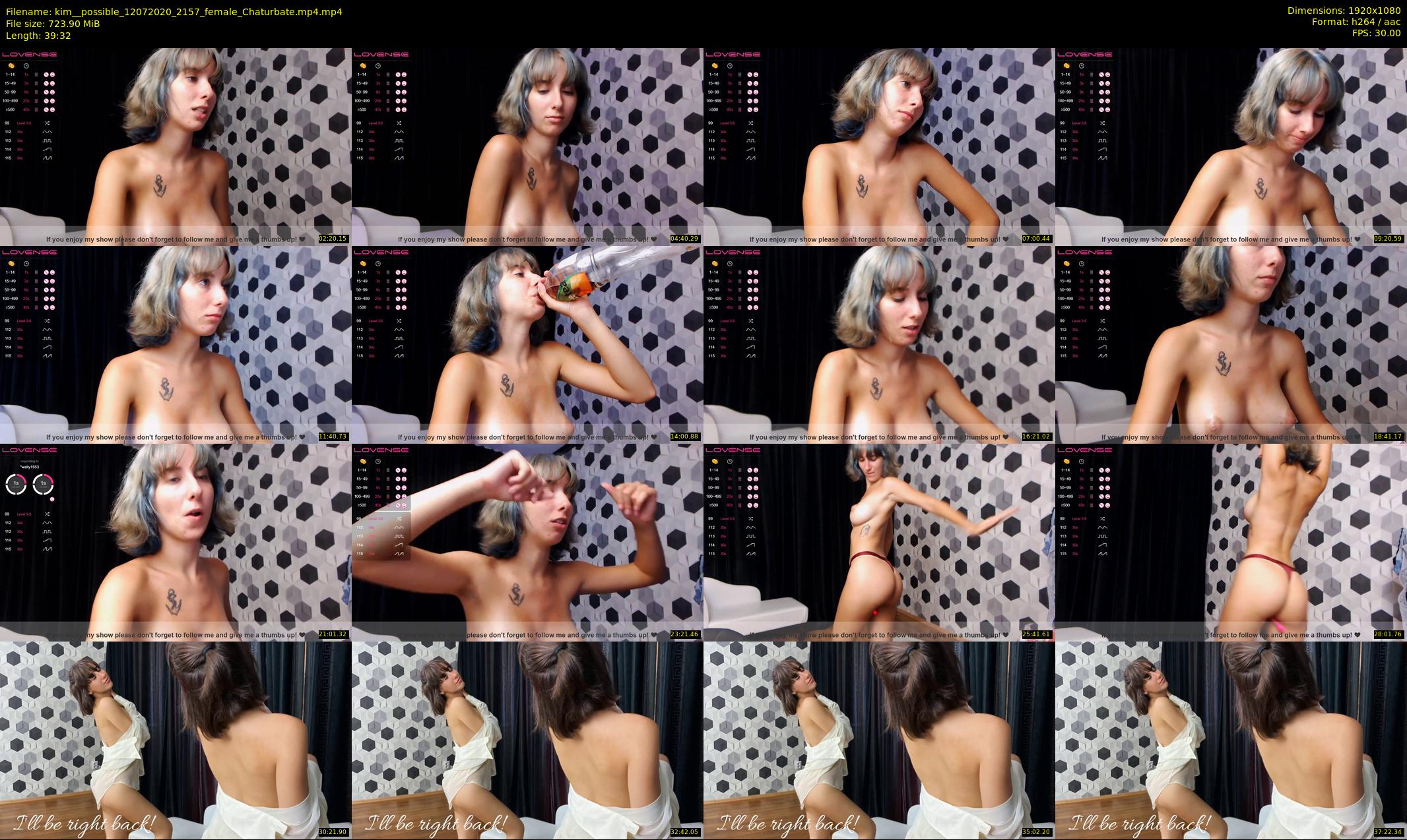 kim__possible — 40 minute Chaturbate female cam show recording, 1080p, Jul 12, 2020