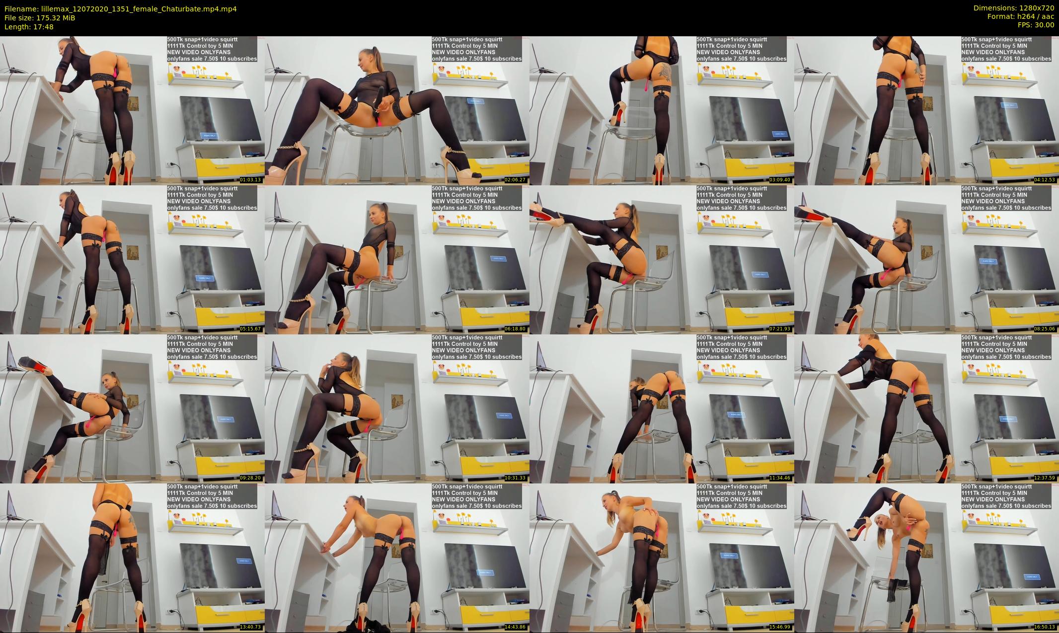 lillemax — 18 minute Chaturbate female cam show recording, 720p, Jul 12, 2020