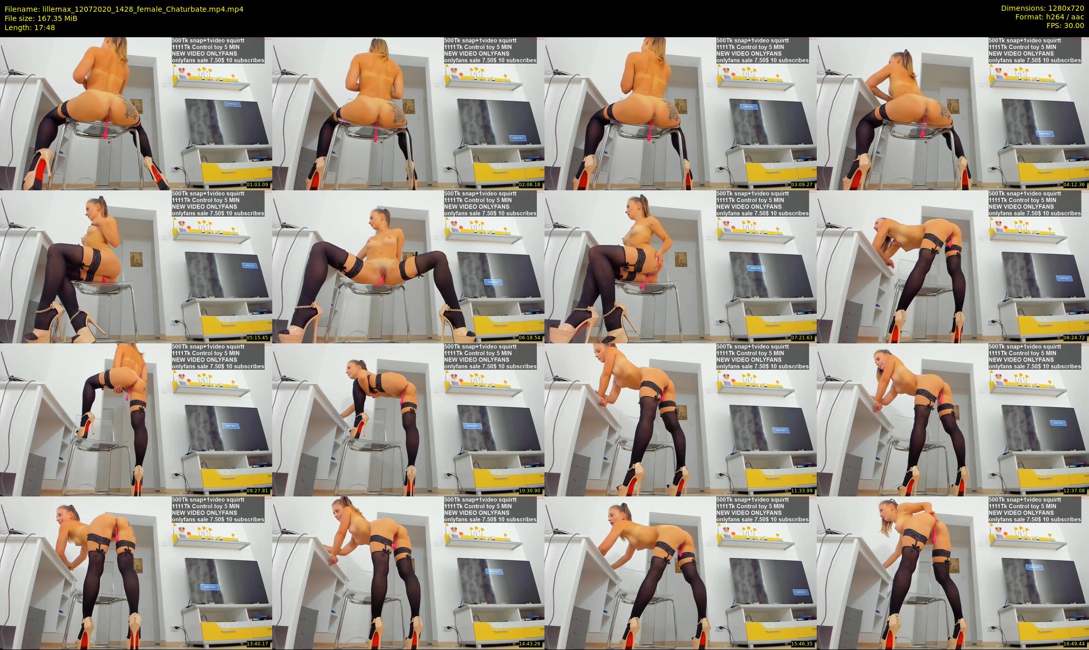 lillemax — 18 minute Chaturbate female cam show recording, 720p, Jul 12, 2020