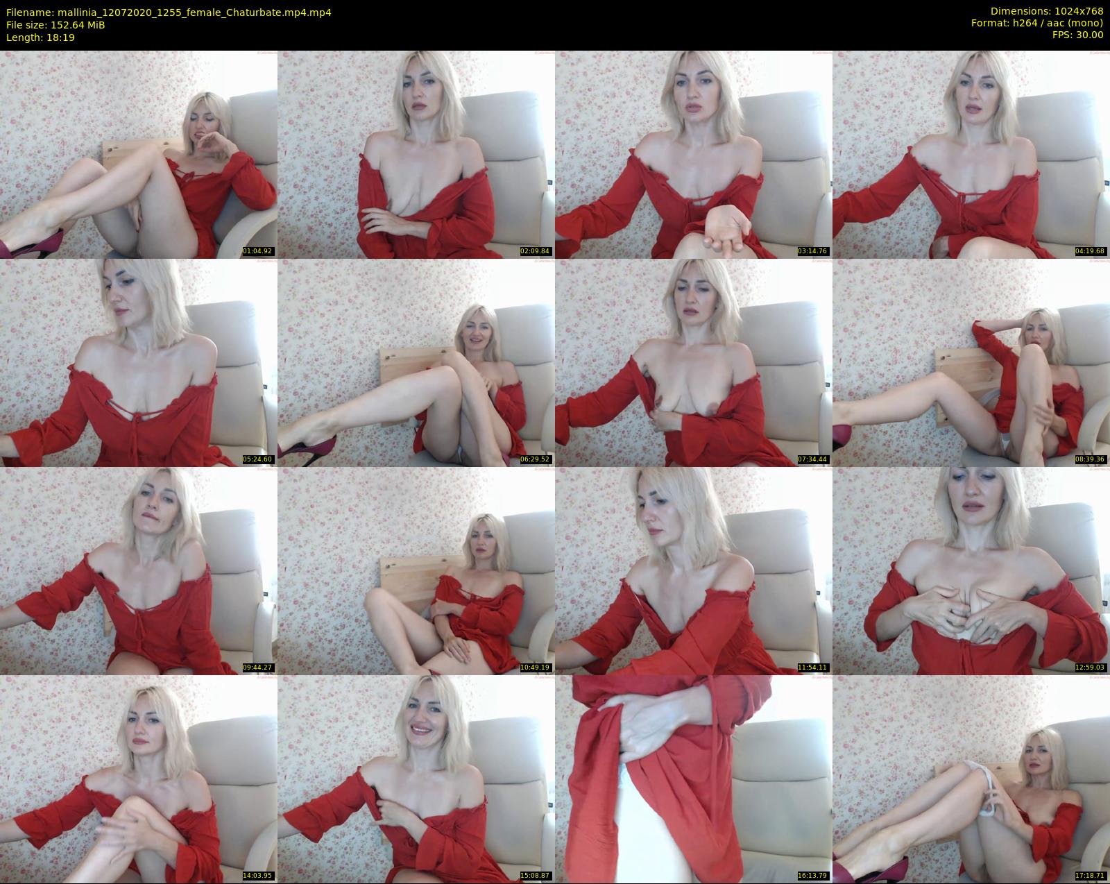 mallinia — 19 minute Chaturbate female cam show recording, 720p, Jul 12, 2020