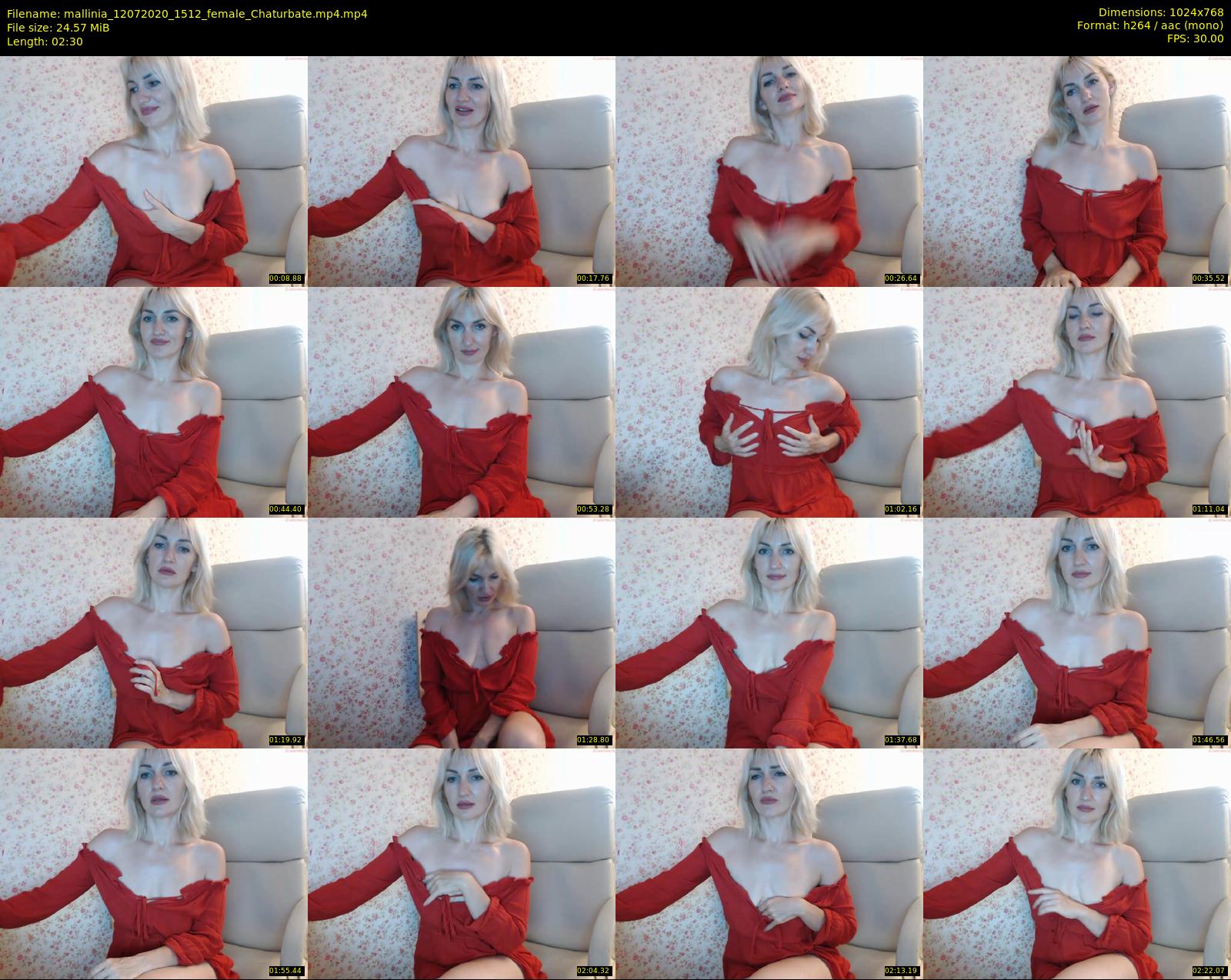 mallinia — 3 minute Chaturbate female cam show recording, 720p, Jul 12, 2020
