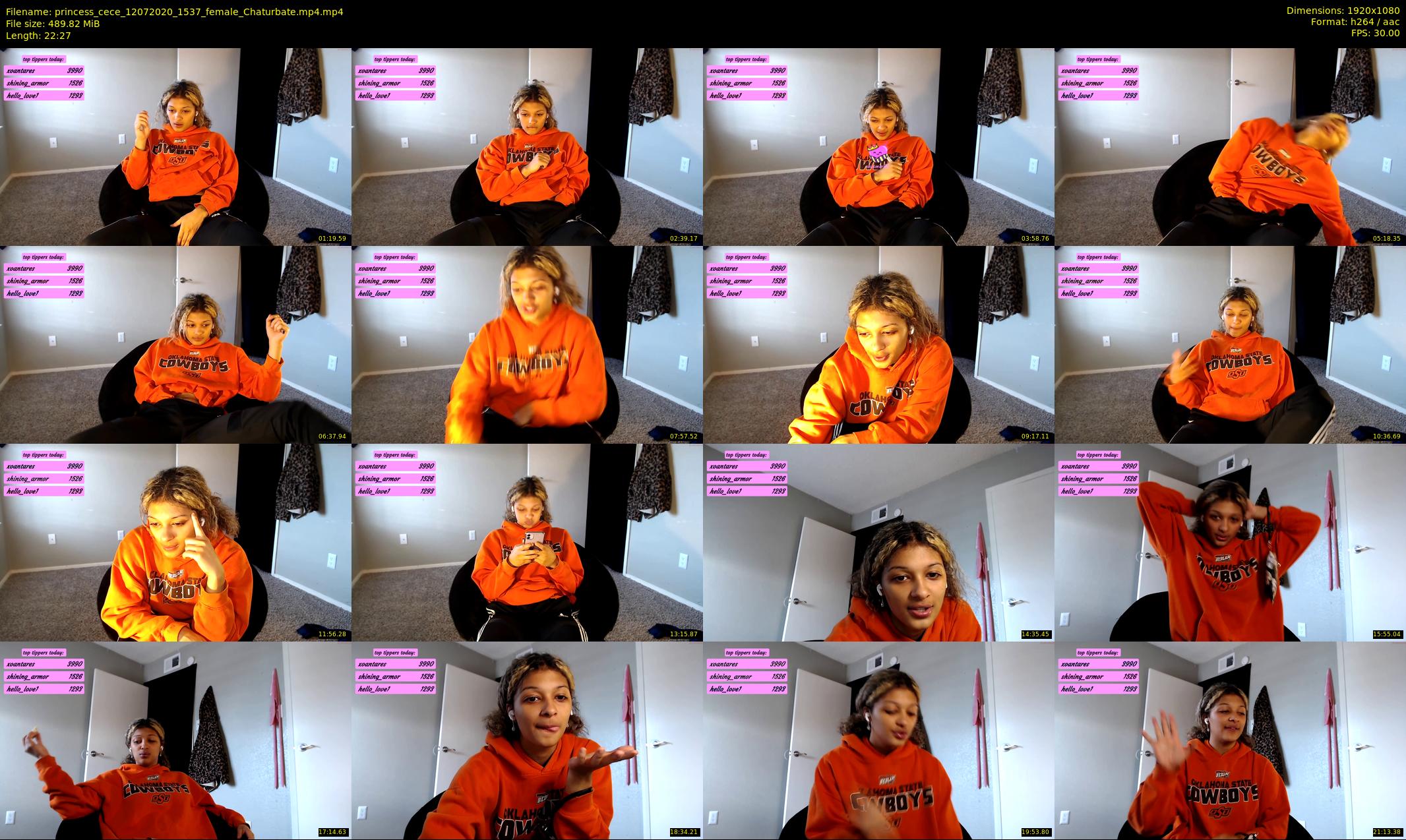 princess_cece — 23 minute Chaturbate female cam show recording, 1080p, Jul 12, 2020