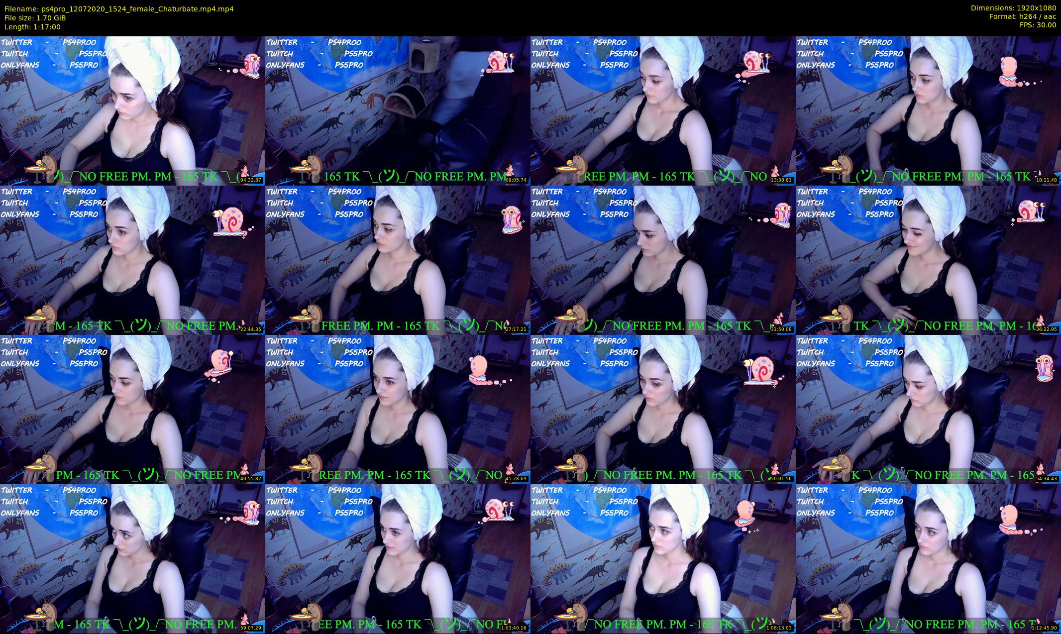 ps4pro — 77 minute Chaturbate female cam show recording, 1080p, Jul 12, 2020