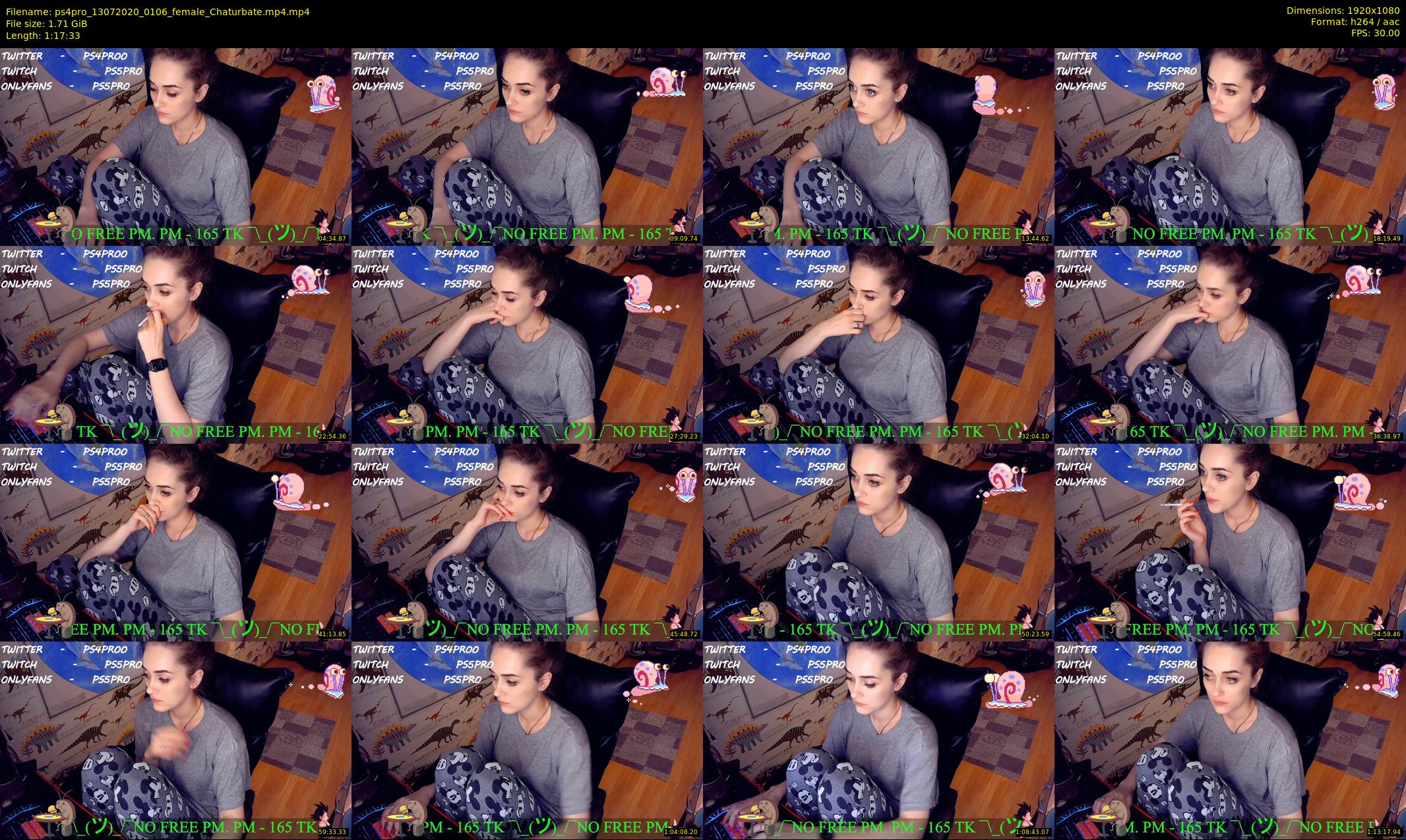 ps4pro — 78 minute Chaturbate female cam show recording, 1080p, Jul 13, 2020