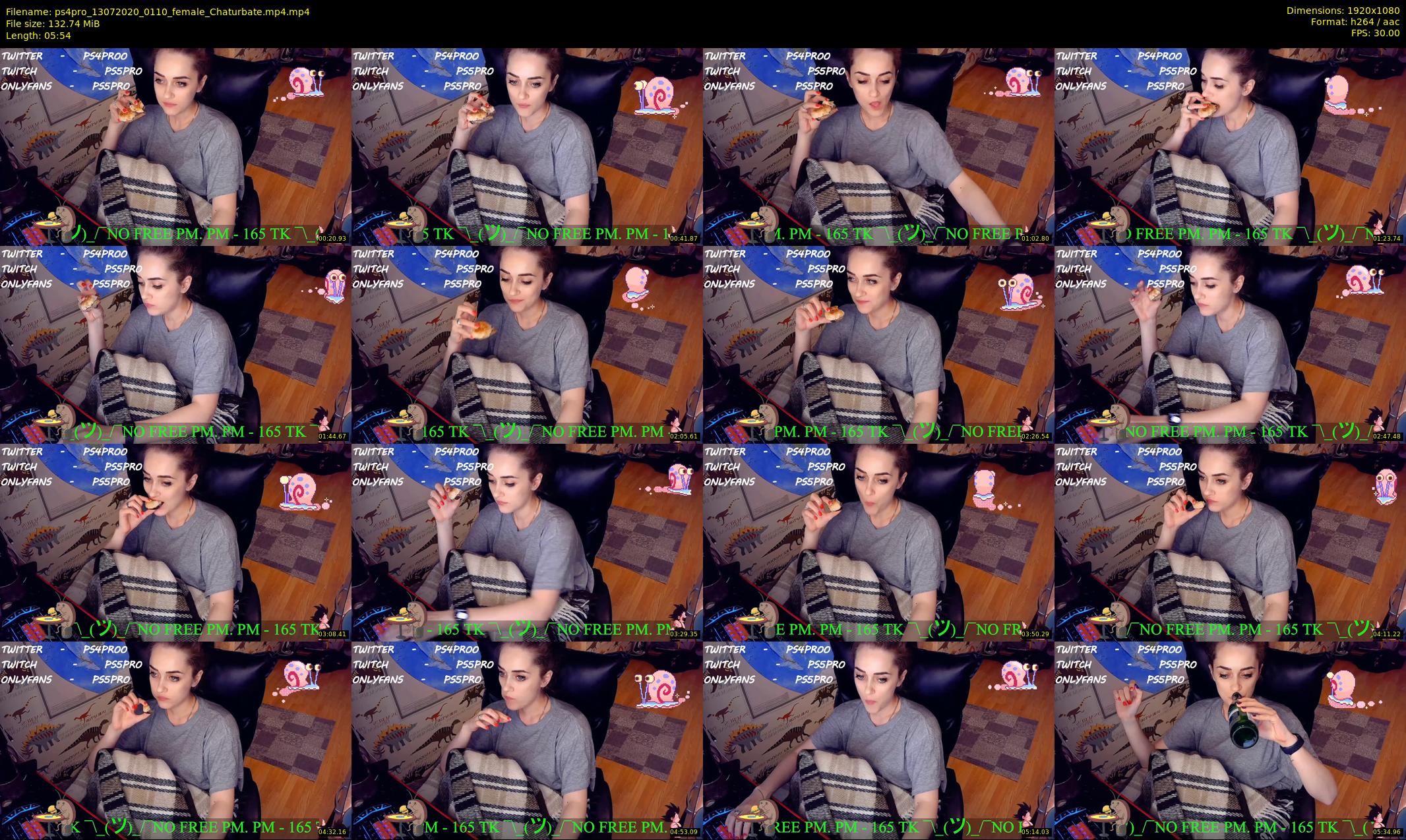 ps4pro — 6 minute Chaturbate female cam show recording, 1080p, Jul 13, 2020