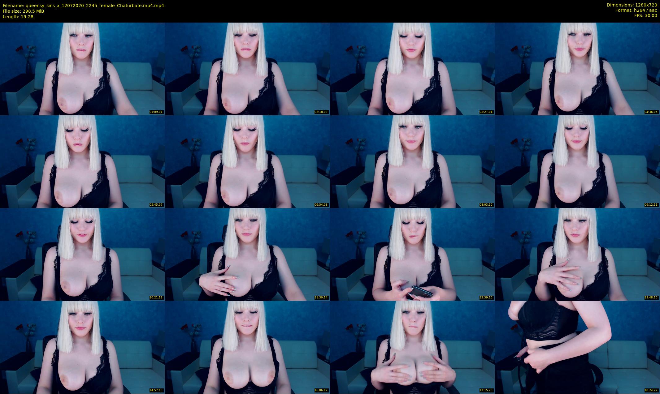 queensy_sins_x — 20 minute Chaturbate female cam show recording, 720p, Jul 12, 2020