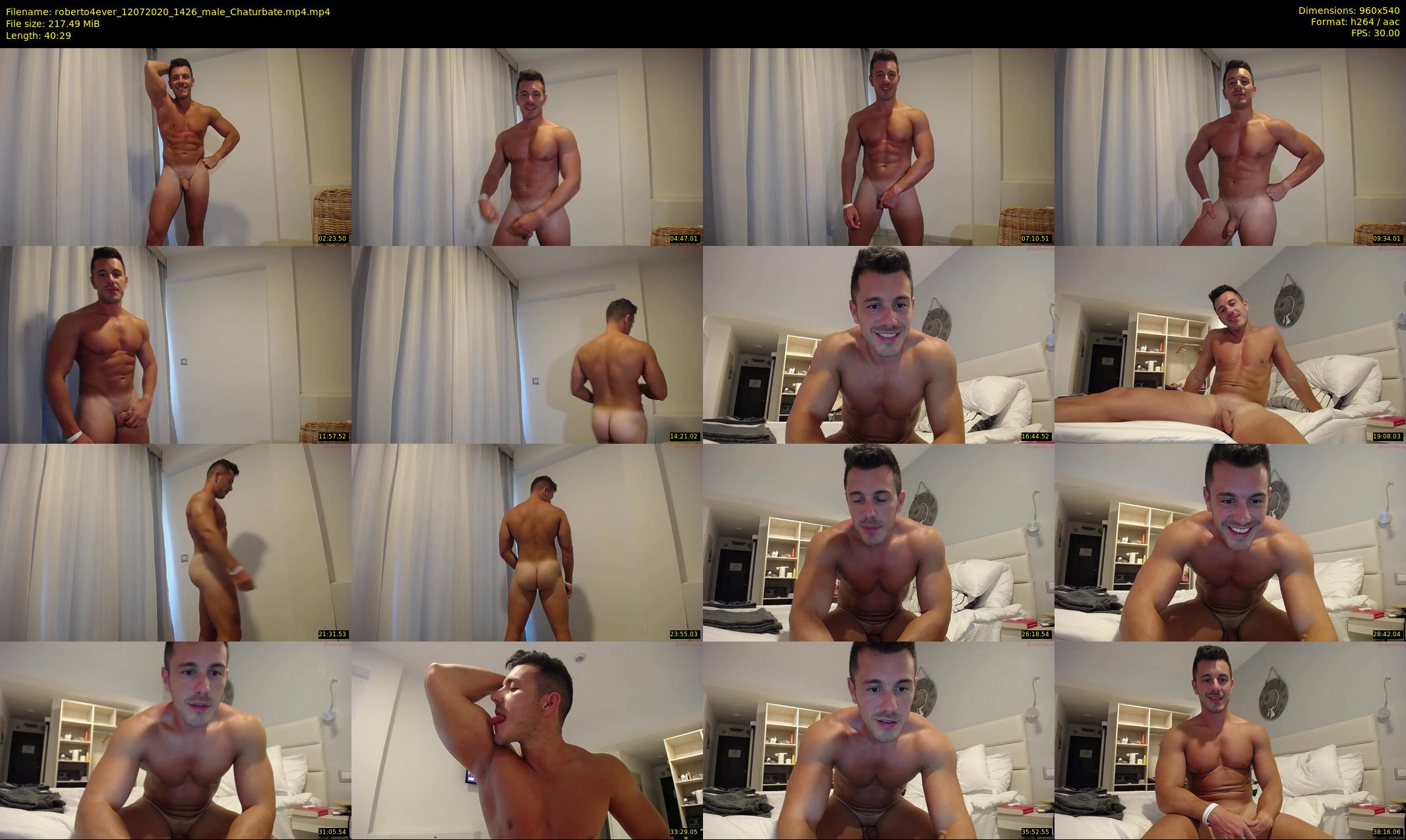 roberto4ever — 41 minute Chaturbate male cam show recording, 480p, Jul 12, 2020