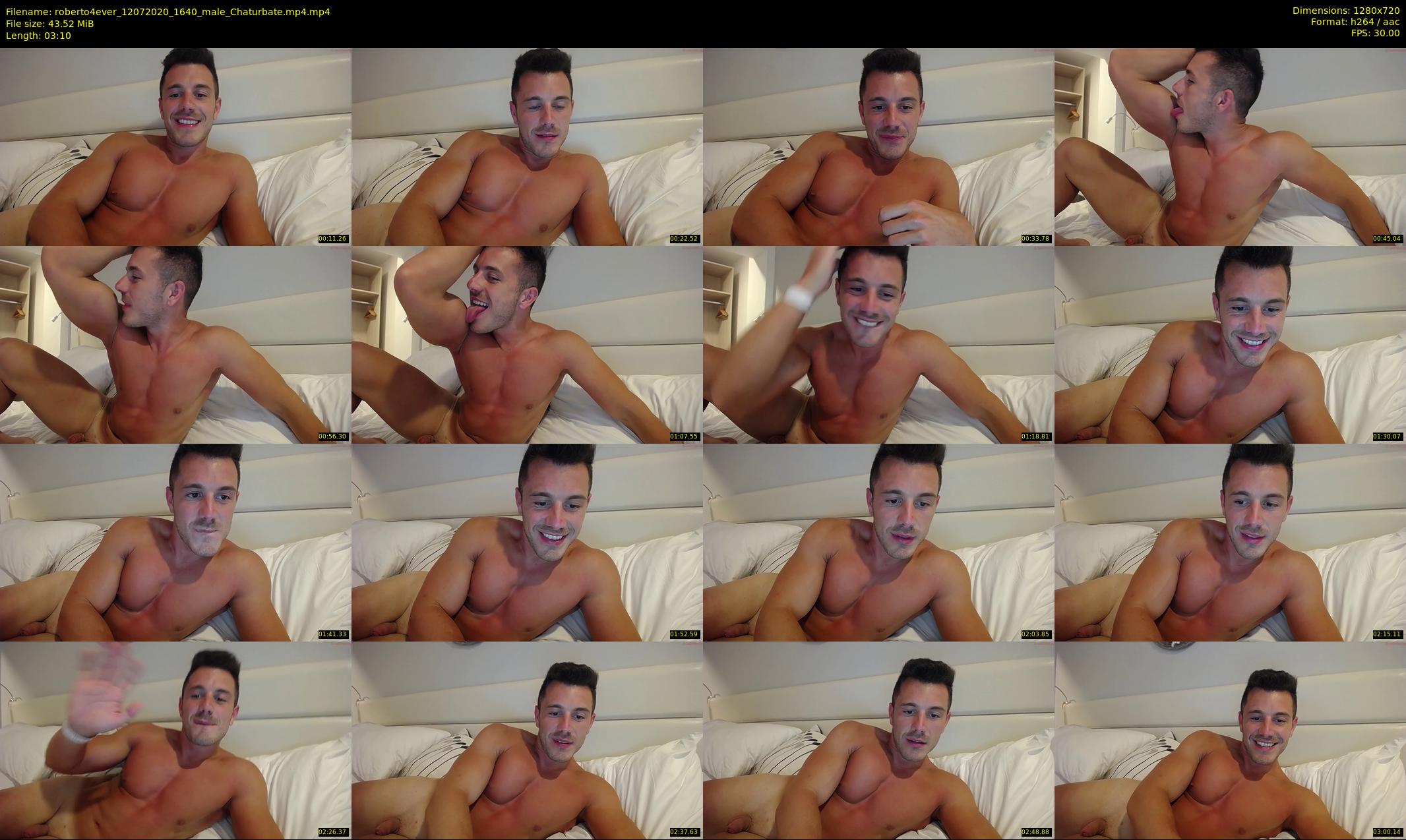 roberto4ever — 4 minute Chaturbate male cam show recording, 720p, Jul 12, 2020
