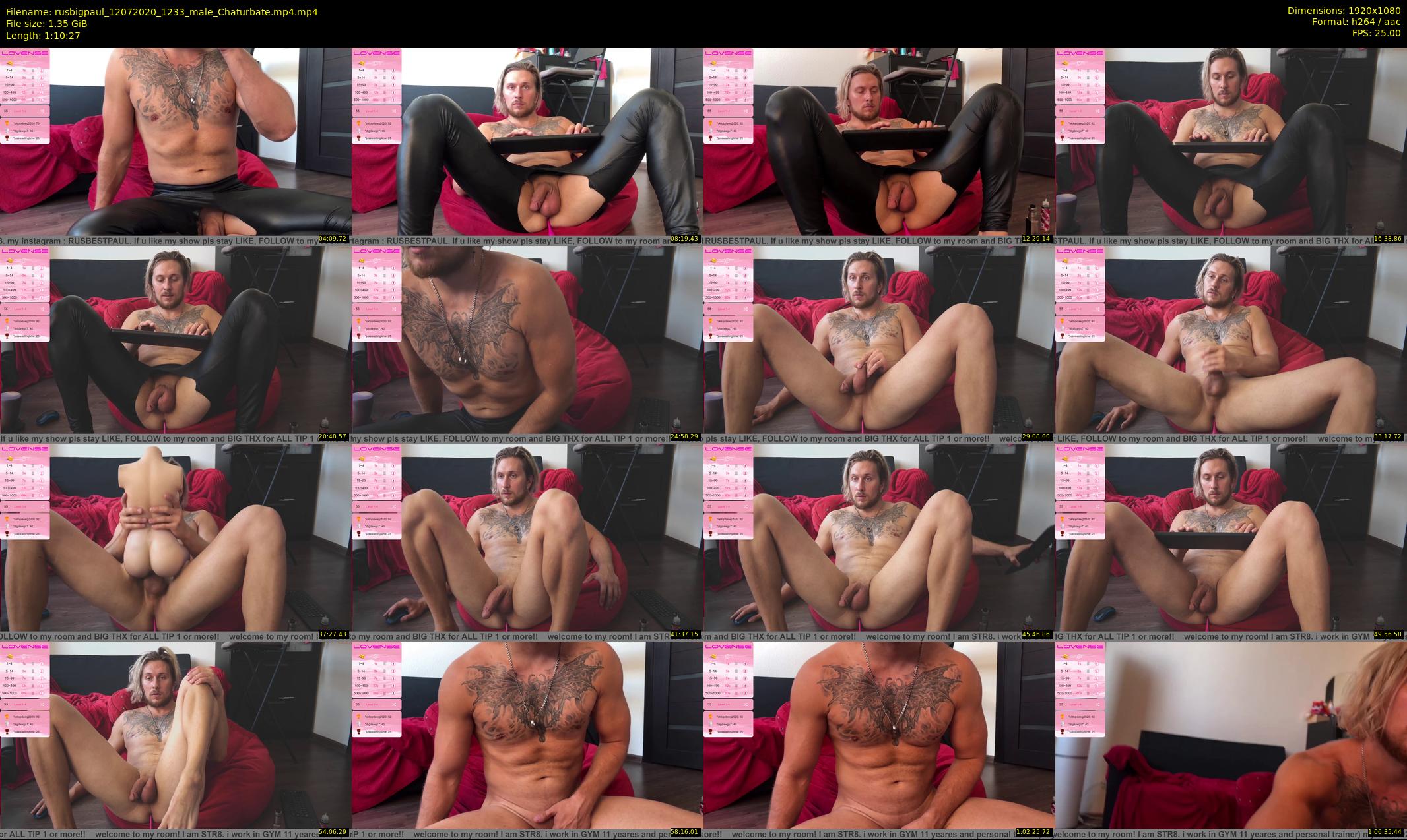 rusbigpaul — 71 minute Chaturbate male cam show recording, 1080p, Jul 12, 2020