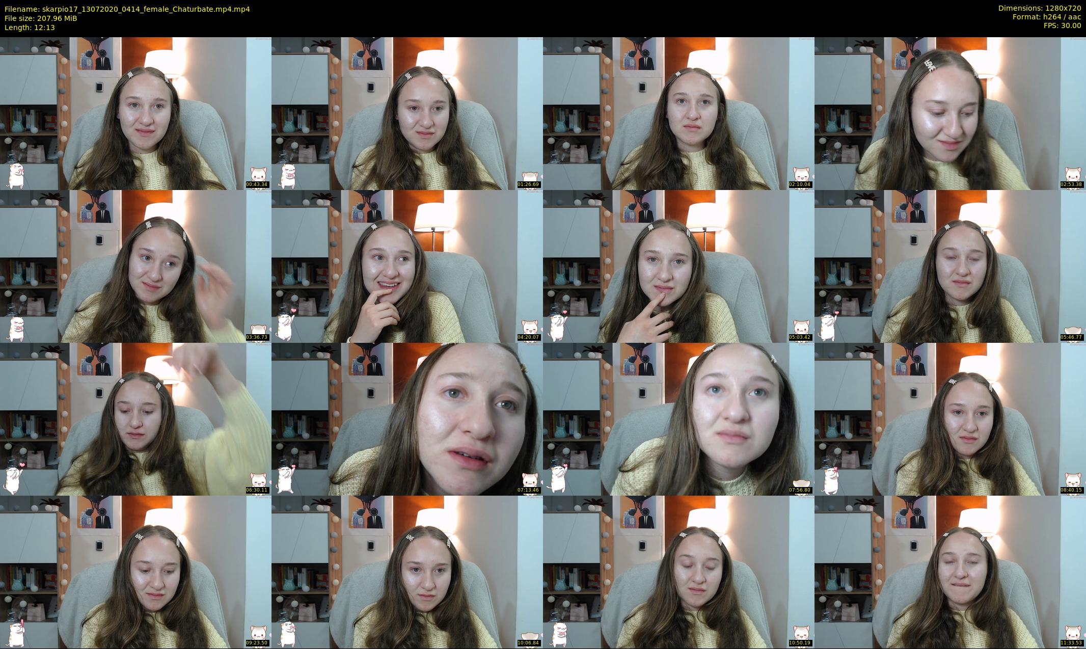 skarpio17 — 13 minute Chaturbate female cam show recording, 720p, Jul 13, 2020