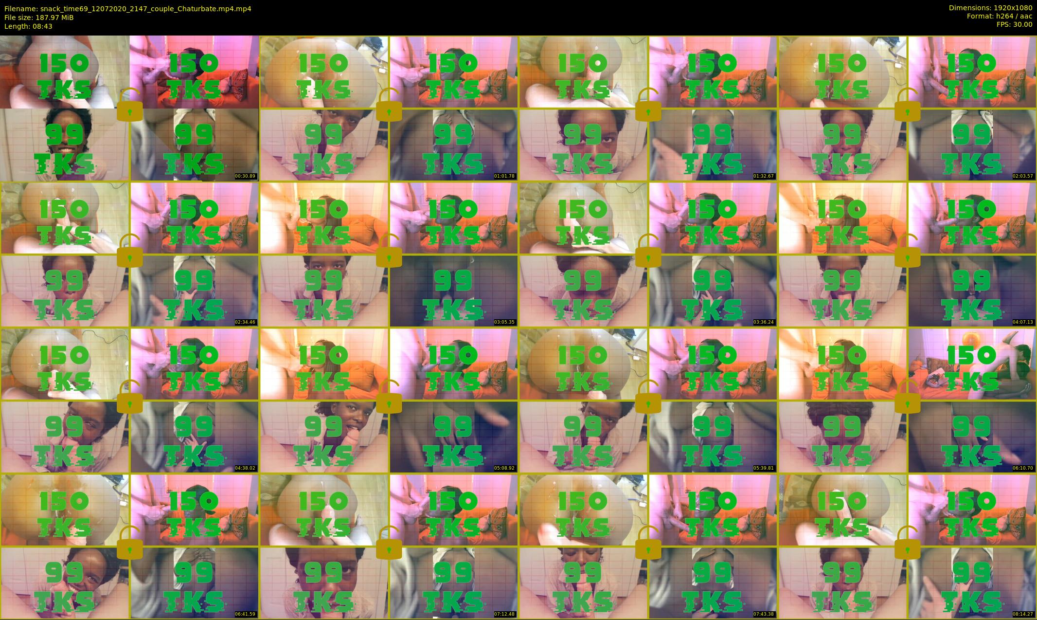 snack_time69 — 9 minute Chaturbate couple cam show recording, 1080p, Jul 12, 2020