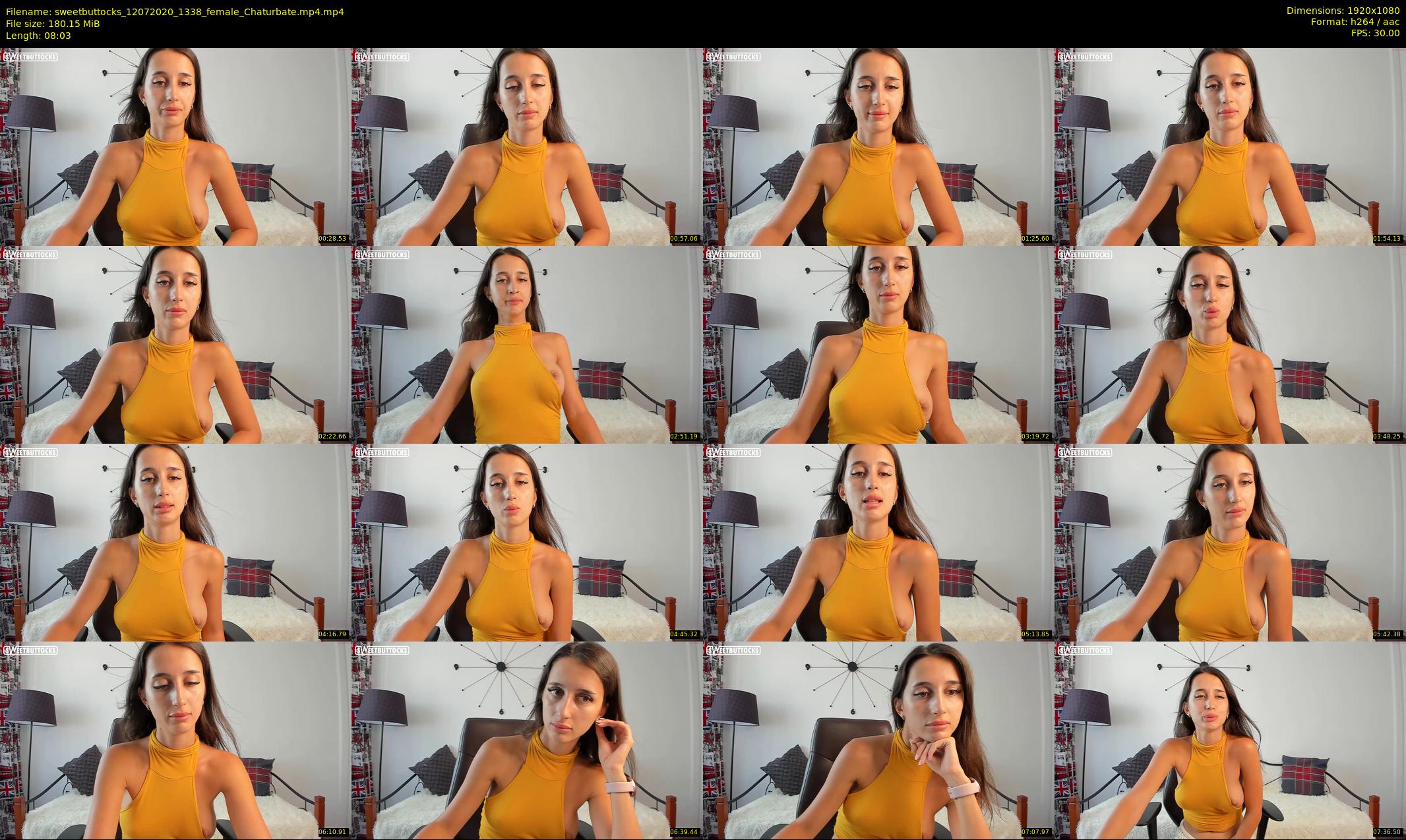 sweetbuttocks — 9 minute Chaturbate female cam show recording, 1080p, Jul 12, 2020
