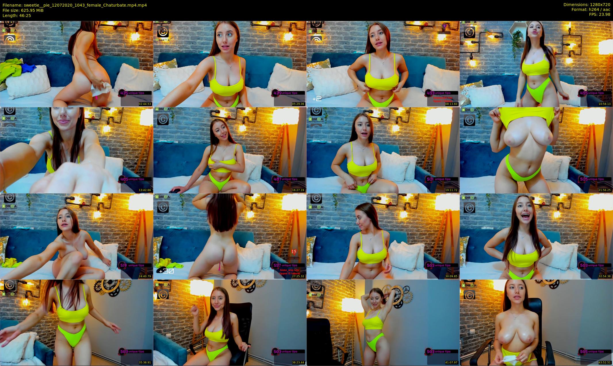 sweetie__pie — 47 minute Chaturbate female cam show recording, 720p, Jul 12, 2020