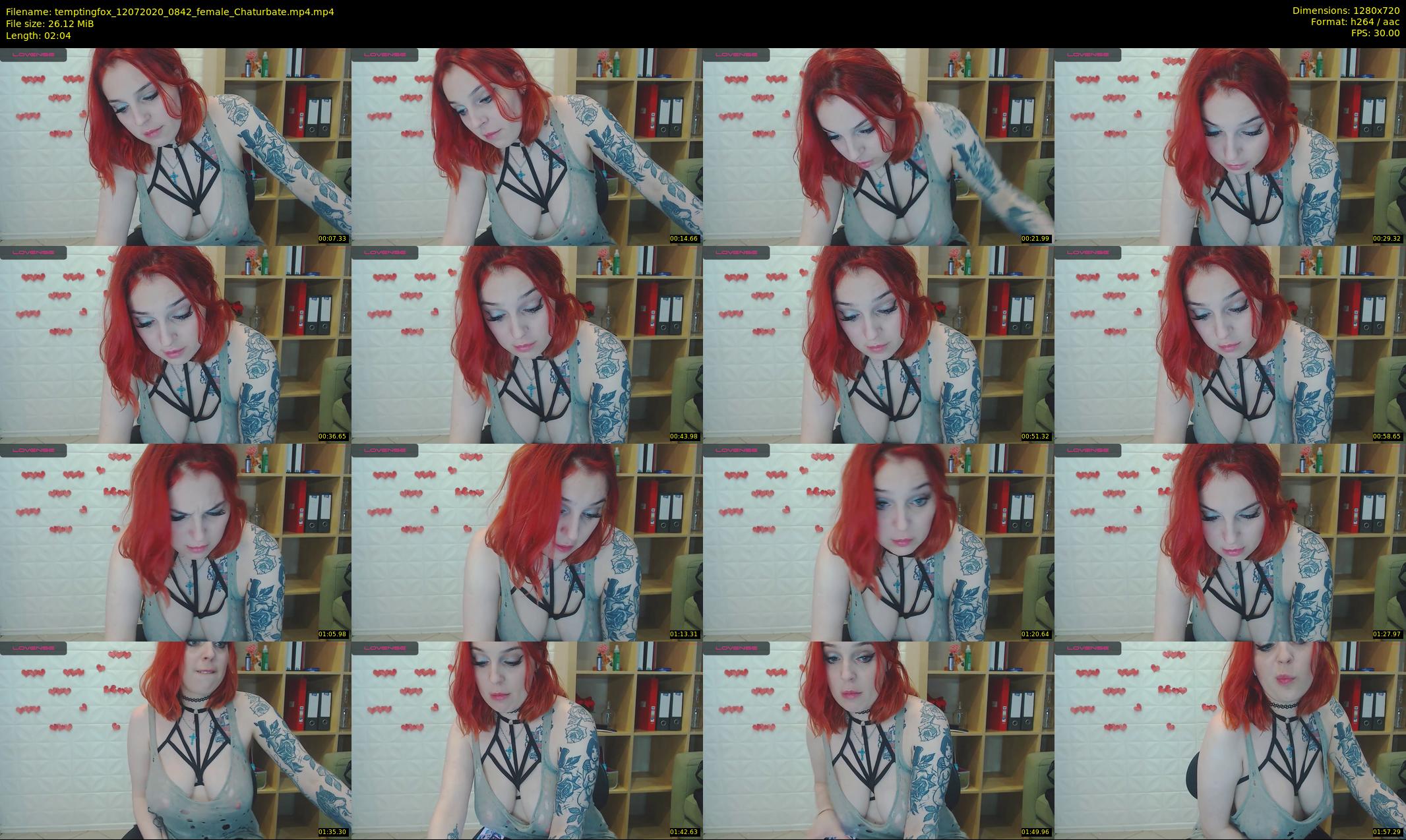 temptingfox — 3 minute Chaturbate female cam show recording, 720p, Jul 12, 2020