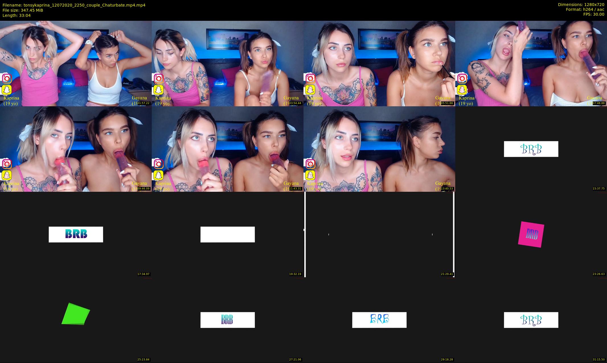 tonsykaprina — 34 minute Chaturbate couple cam show recording, 720p, Jul 12, 2020