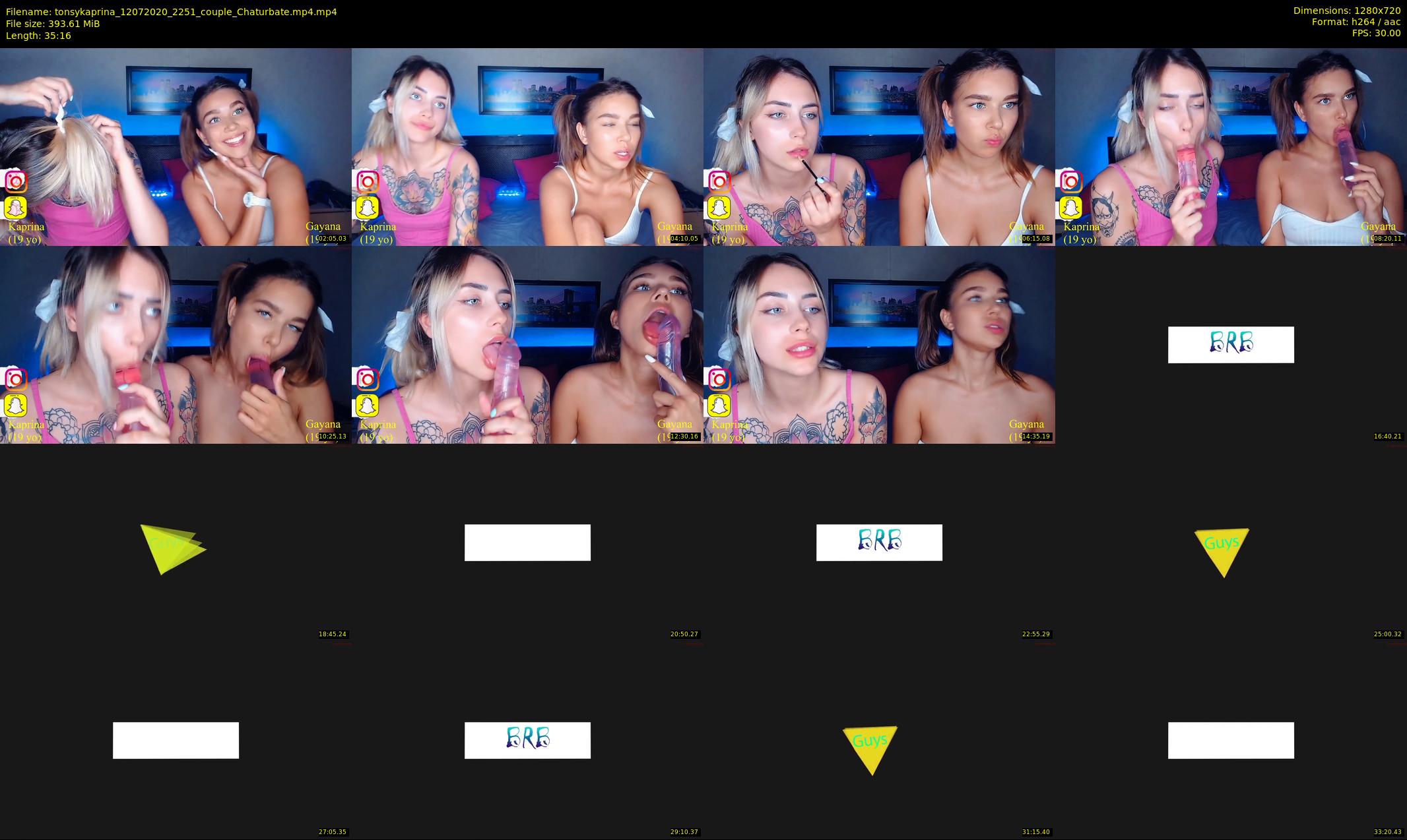 tonsykaprina — 36 minute Chaturbate couple cam show recording, 720p, Jul 12, 2020