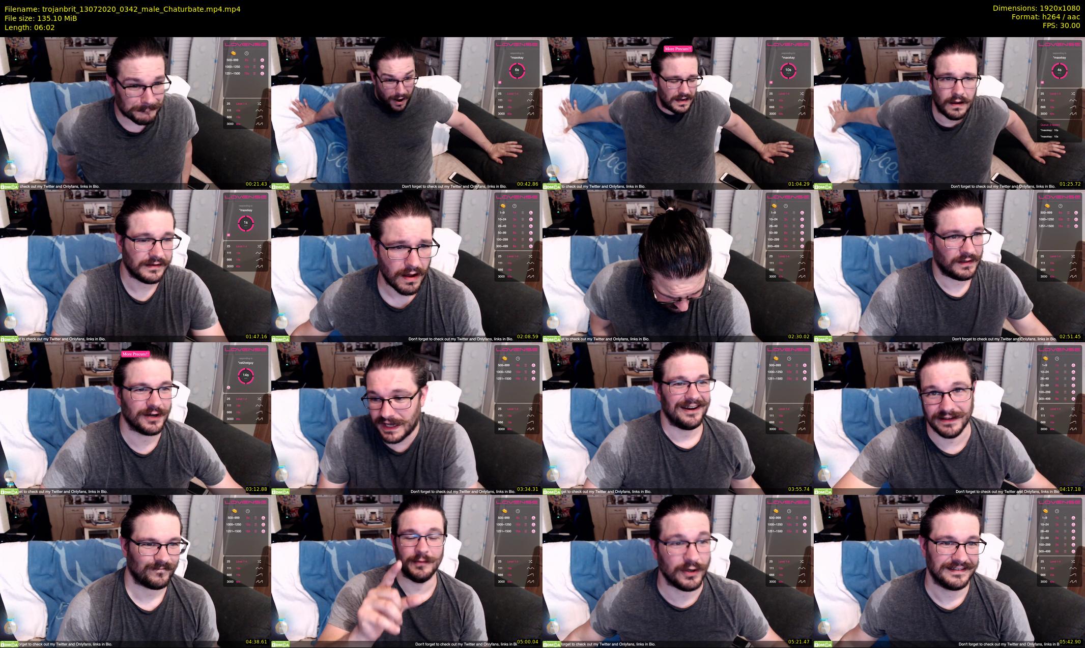 trojanbrit — 7 minute Chaturbate male cam show recording, 1080p, Jul 13, 2020