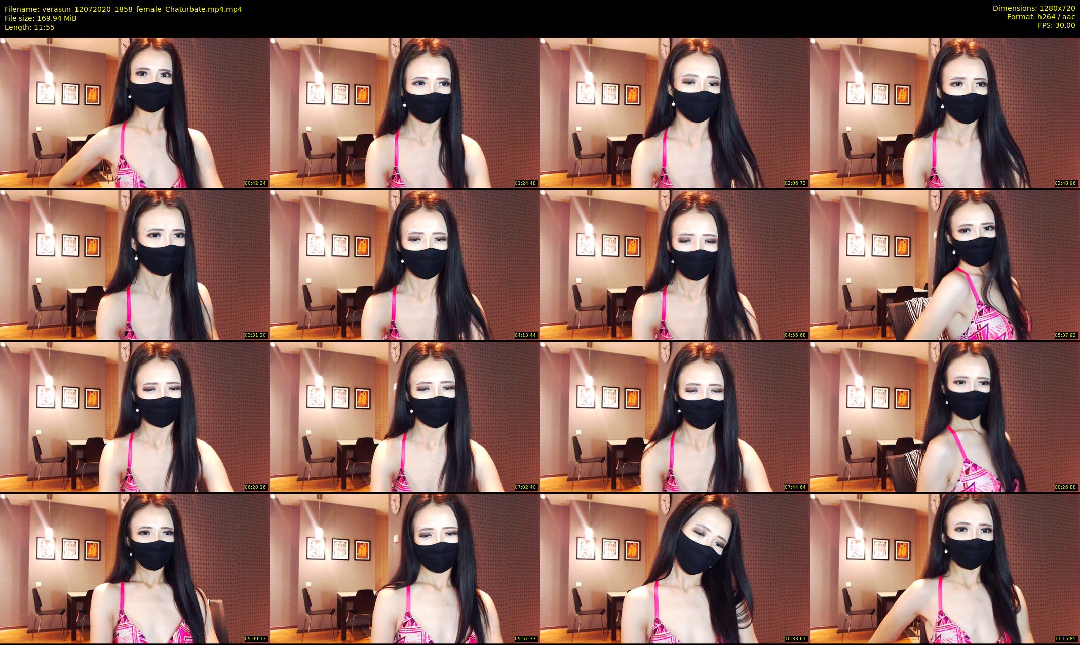 verasun — 12 minute Chaturbate female cam show recording, 720p, Jul 12, 2020