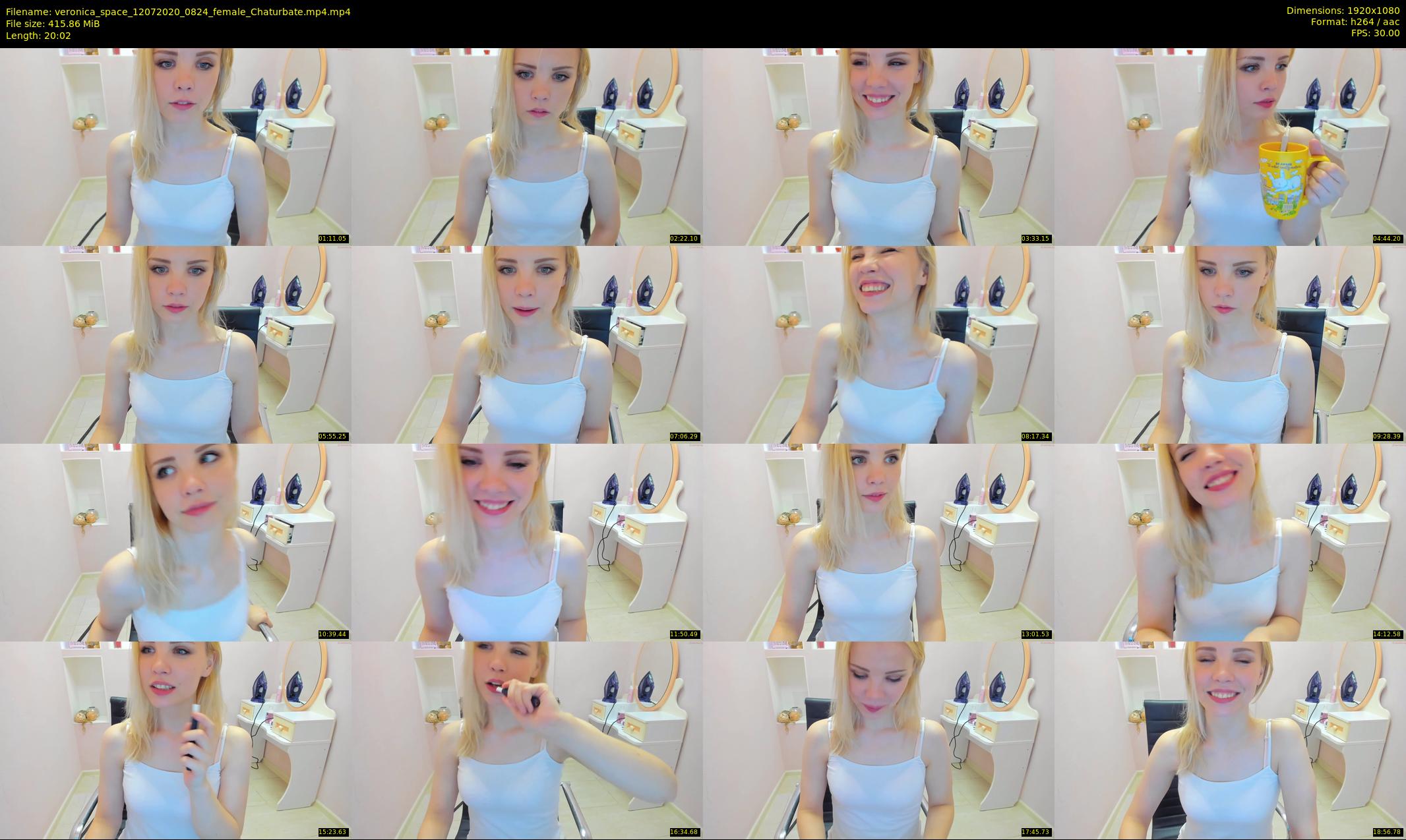 veronica_space — 21 minute Chaturbate female cam show recording, 1080p, Jul 12, 2020