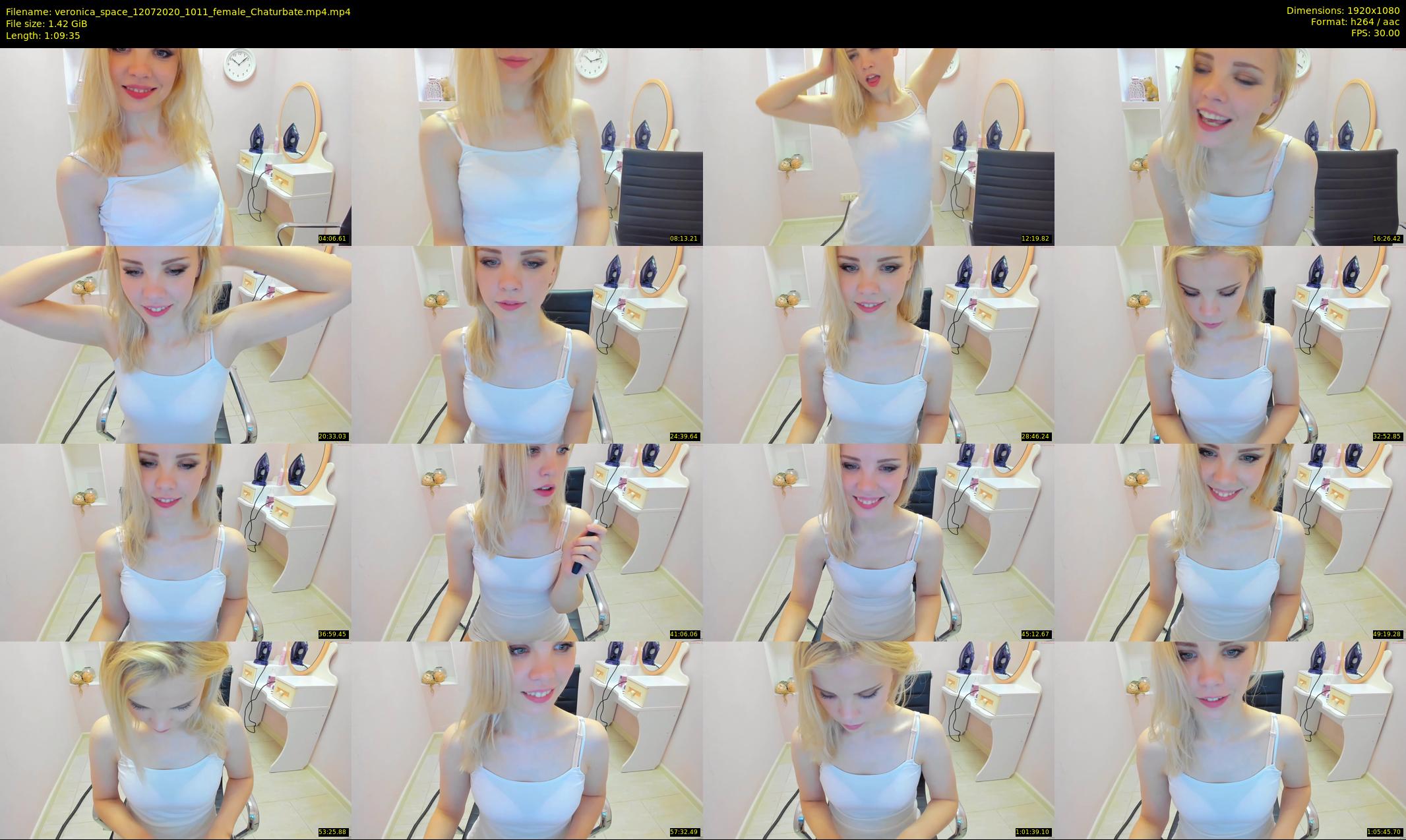 veronica_space — 70 minute Chaturbate female cam show recording, 1080p, Jul 12, 2020