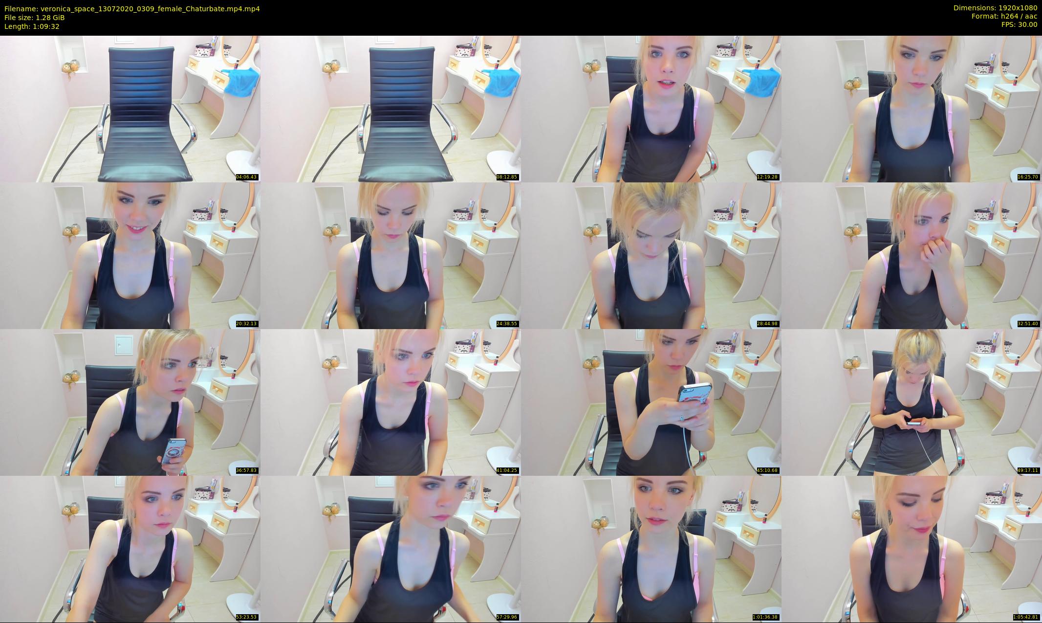 veronica_space — 70 minute Chaturbate female cam show recording, 1080p, Jul 13, 2020