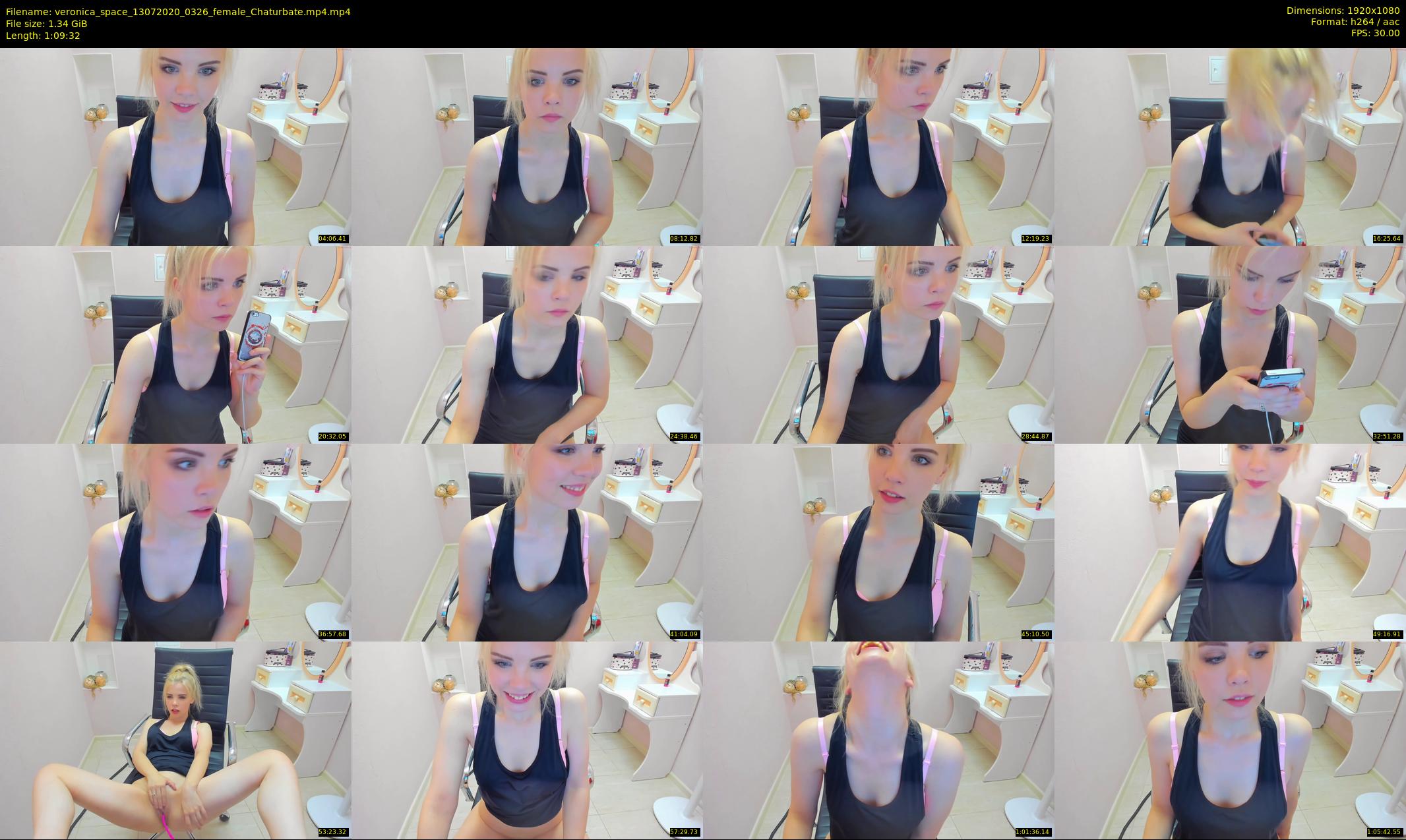 veronica_space — 70 minute Chaturbate female cam show recording, 1080p, Jul 13, 2020
