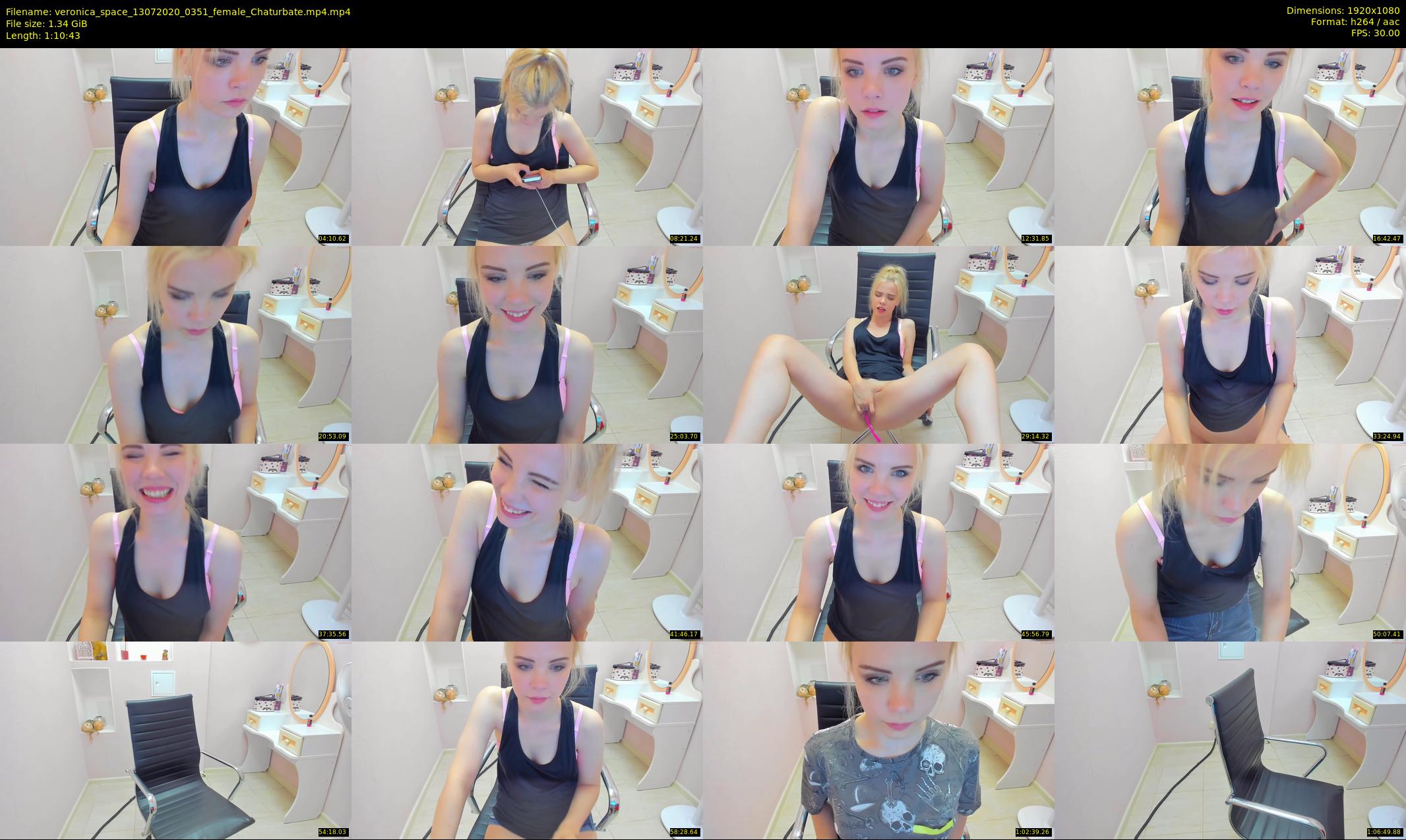 veronica_space — 71 minute Chaturbate female cam show recording, 1080p, Jul 13, 2020
