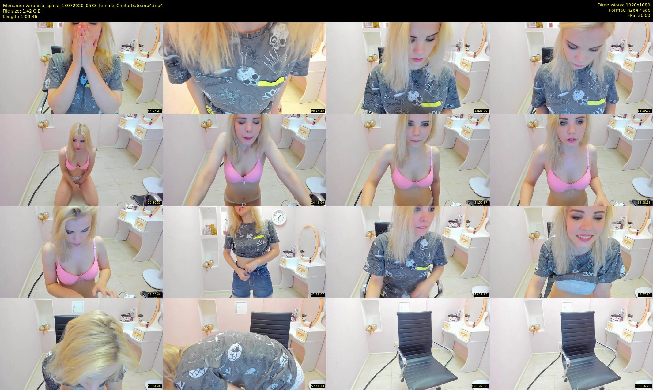 veronica_space — 70 minute Chaturbate female cam show recording, 1080p, Jul 13, 2020