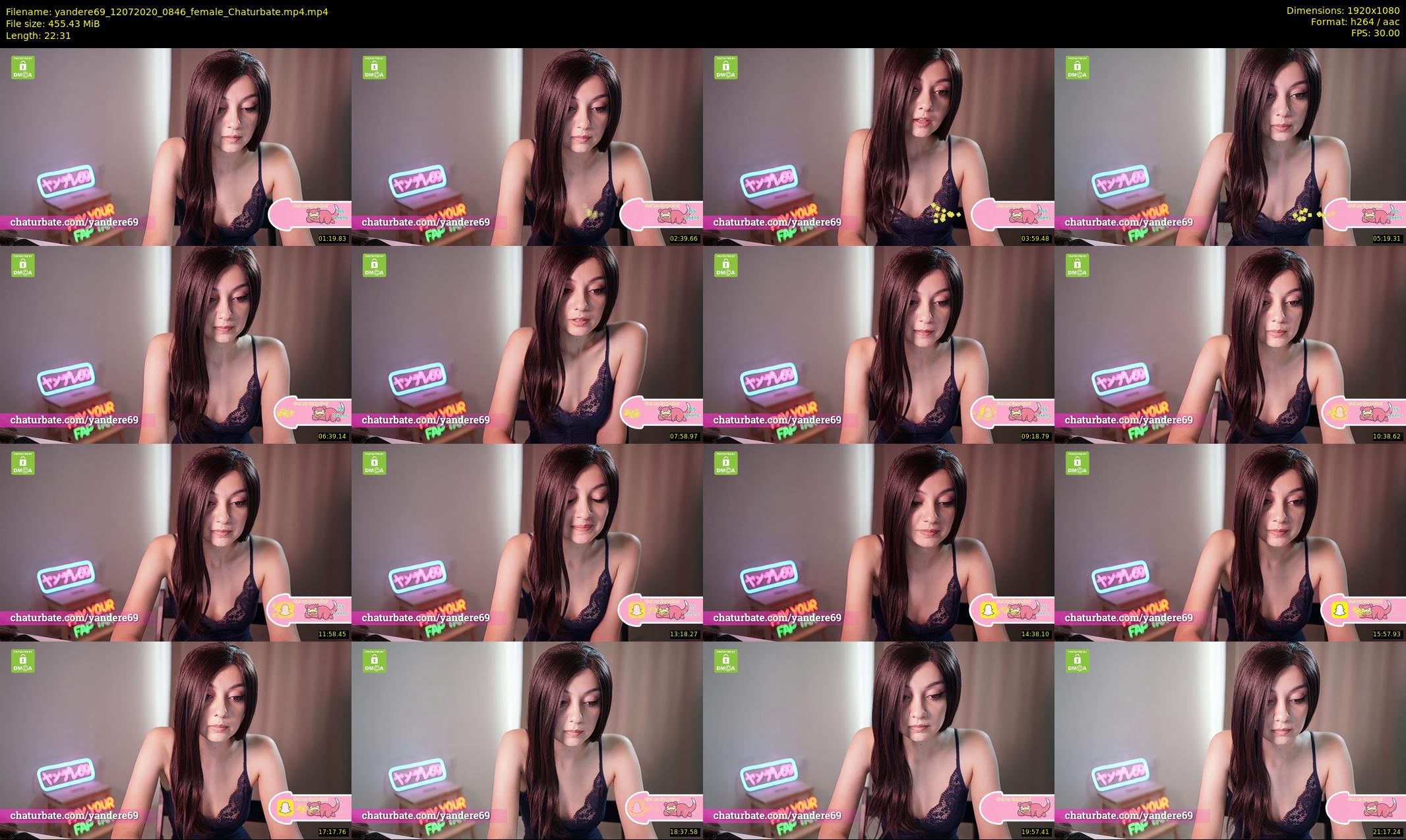yandere69 — 23 minute Chaturbate female cam show recording, 1080p, Jul 12, 2020